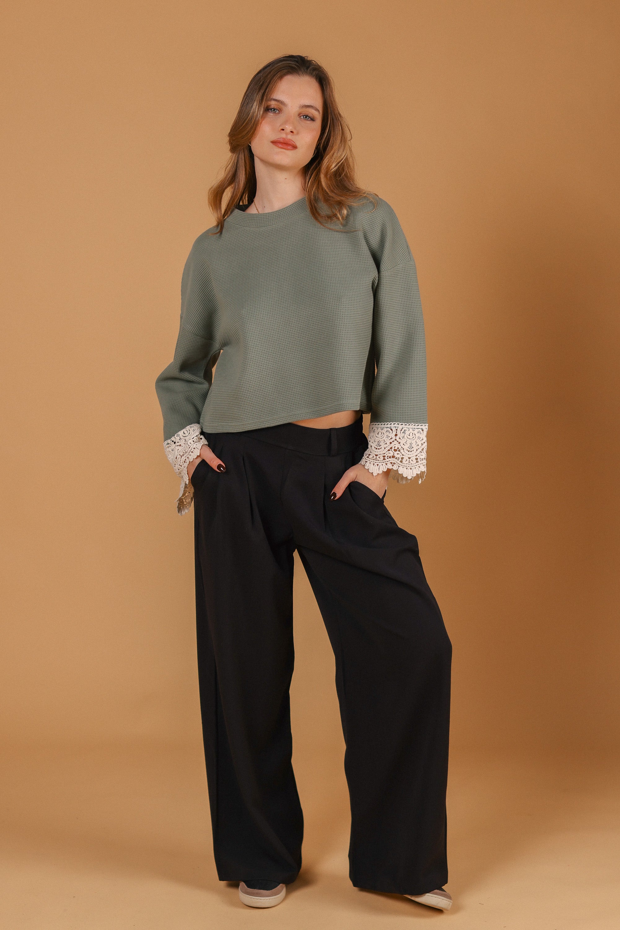 Sweater Teagan Sage Lace