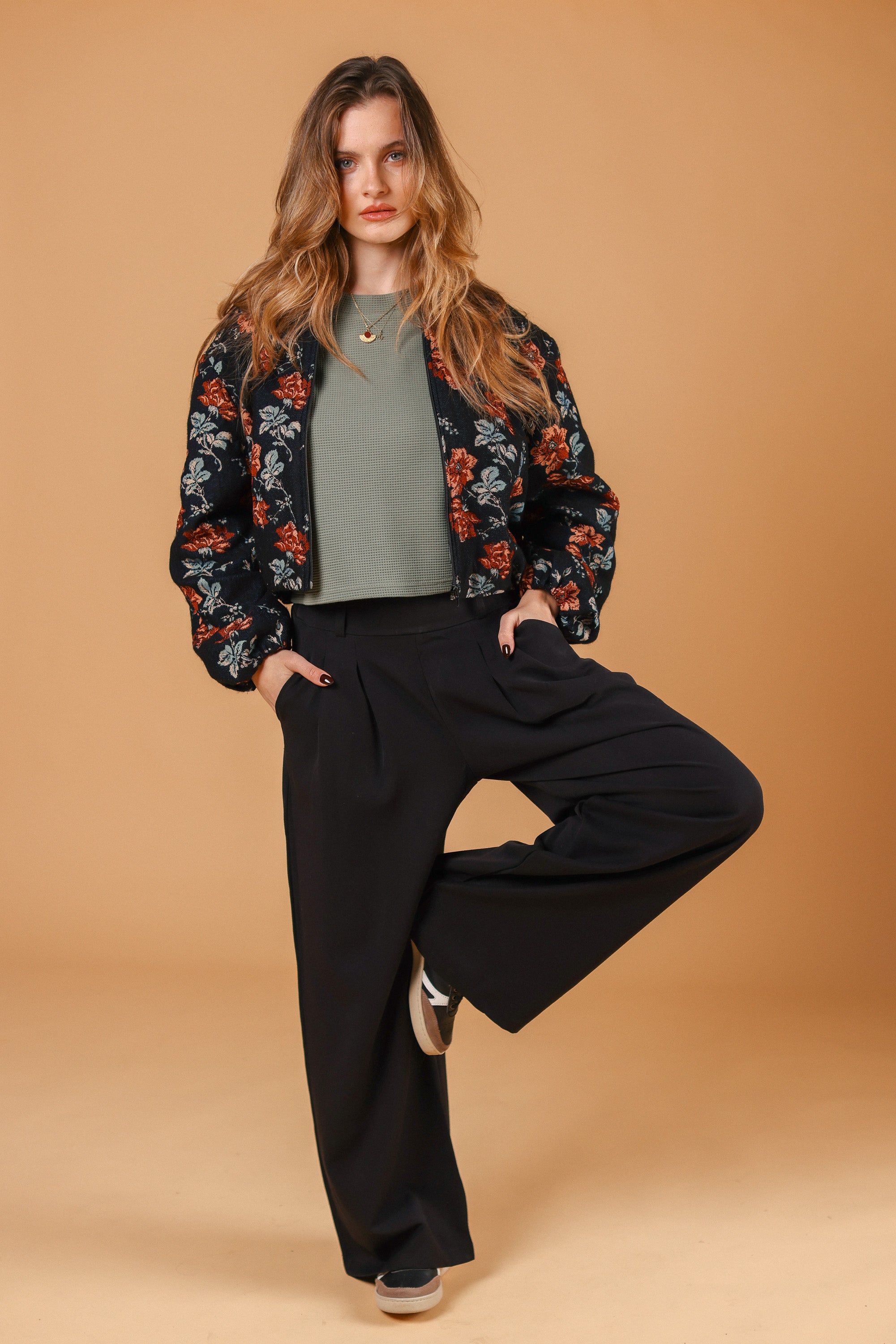 Bomber Jacket Jody Noir Rose