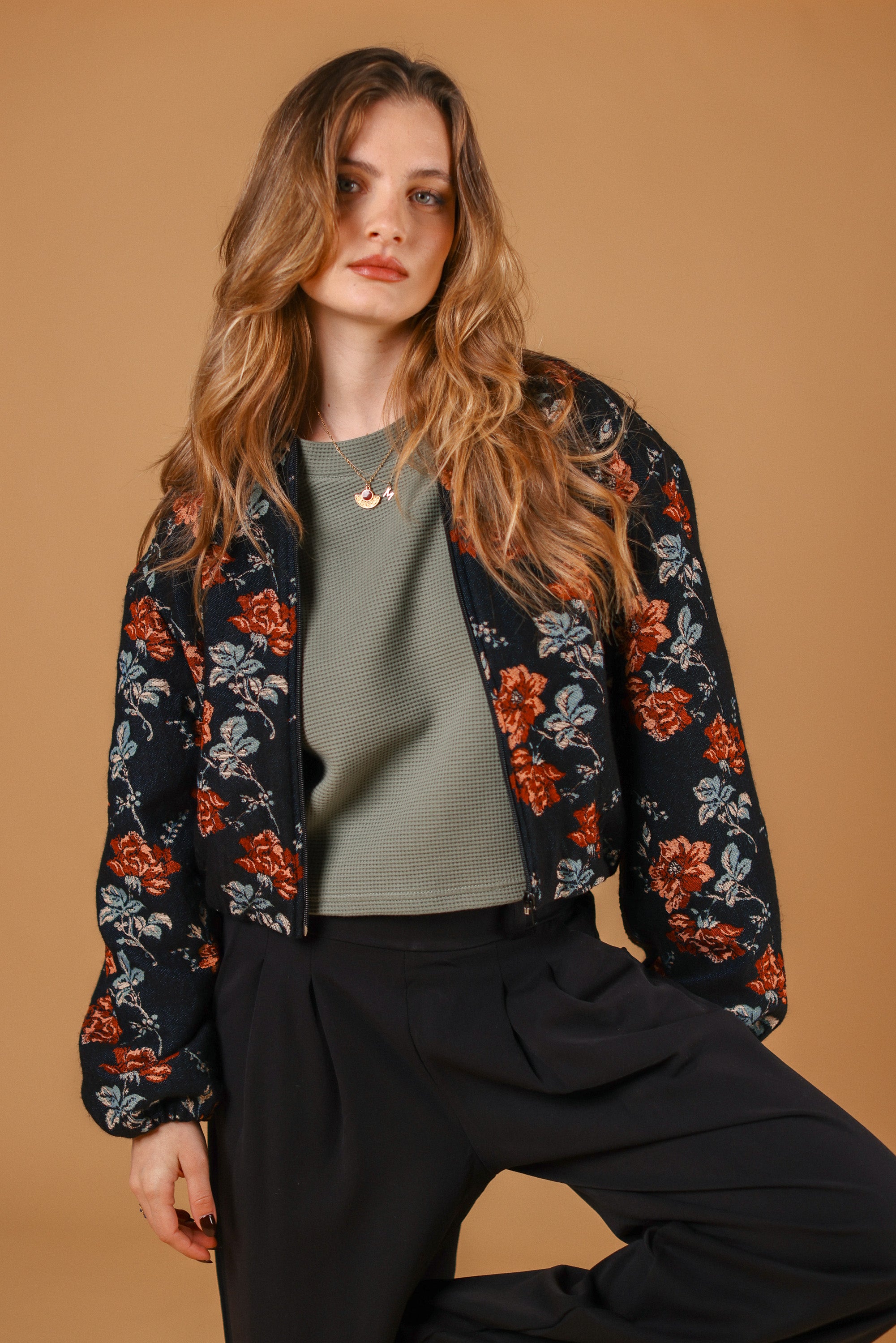 Bomber Jacket Jody Noir Rose