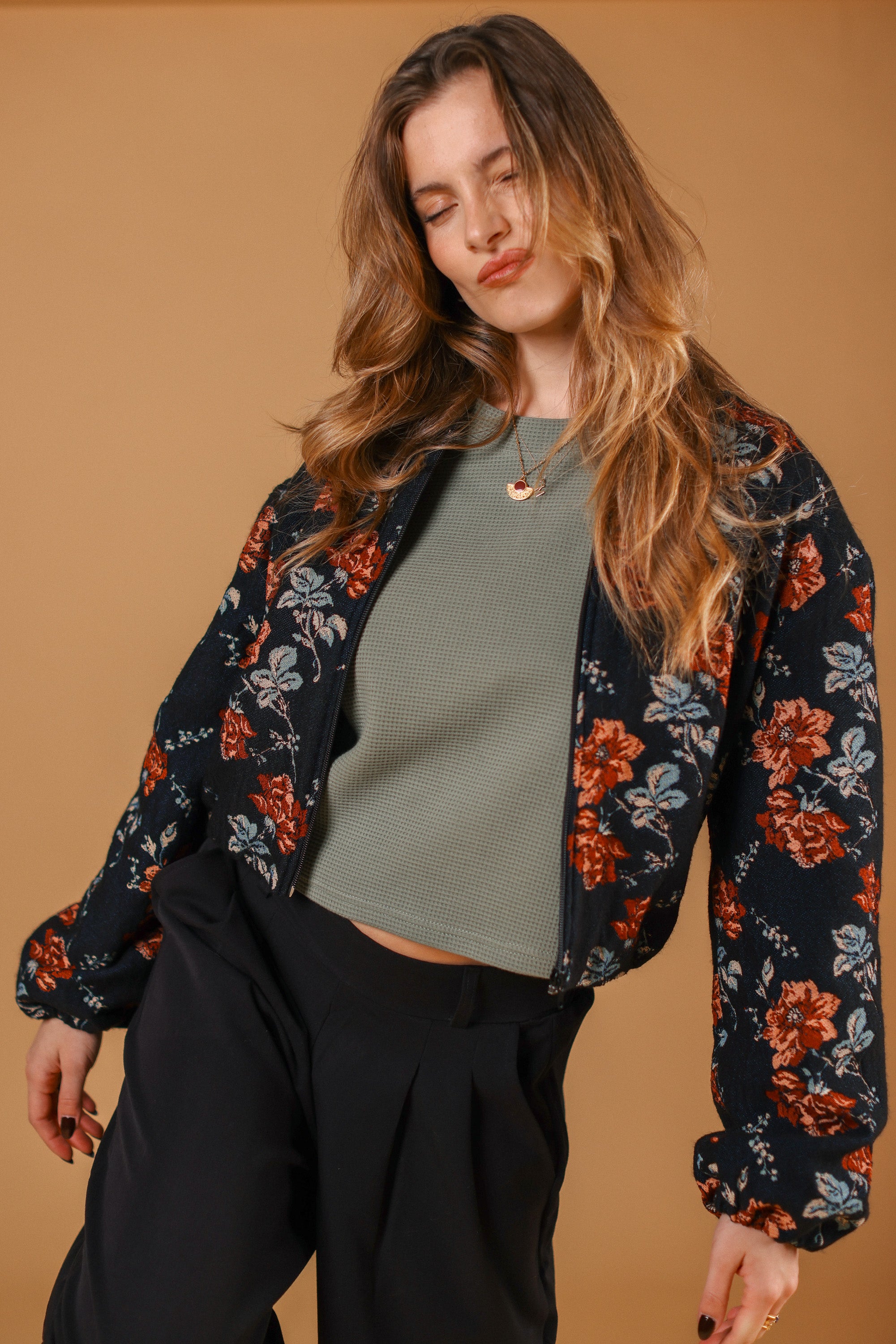 Bomber Jacket Jody Noir Rose