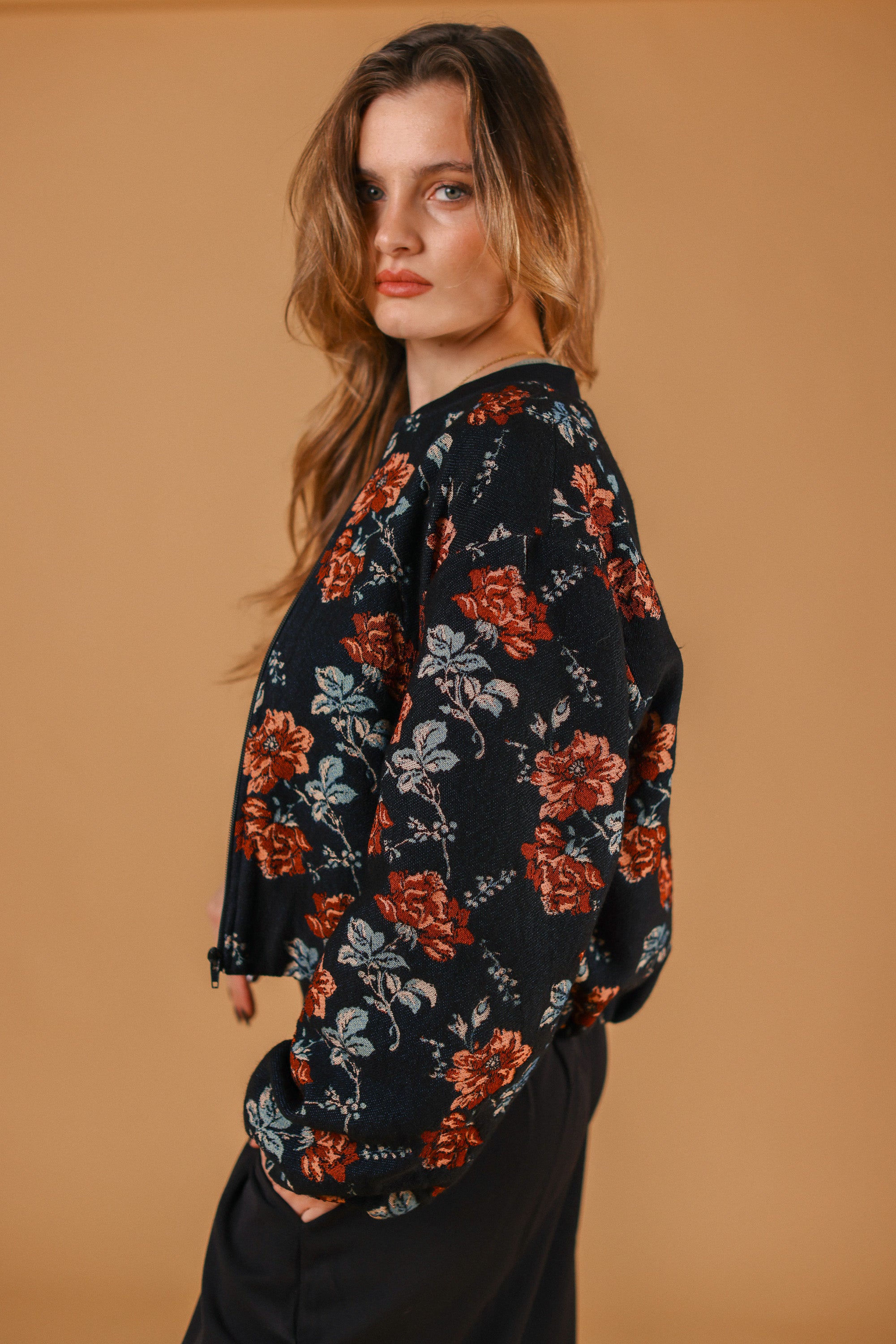 Bomber Jacket Jody Noir Rose