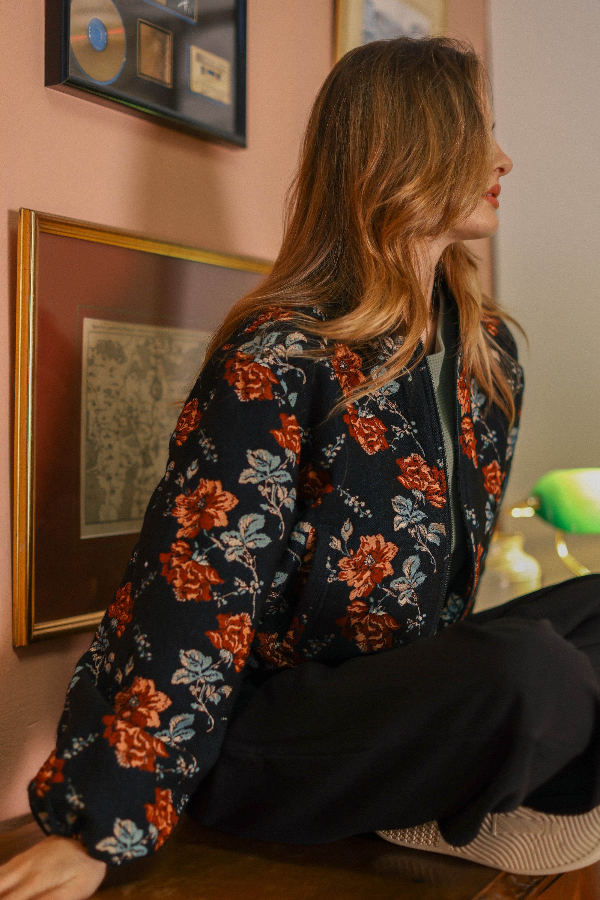 Bomber Jacket Jody Noir Rose