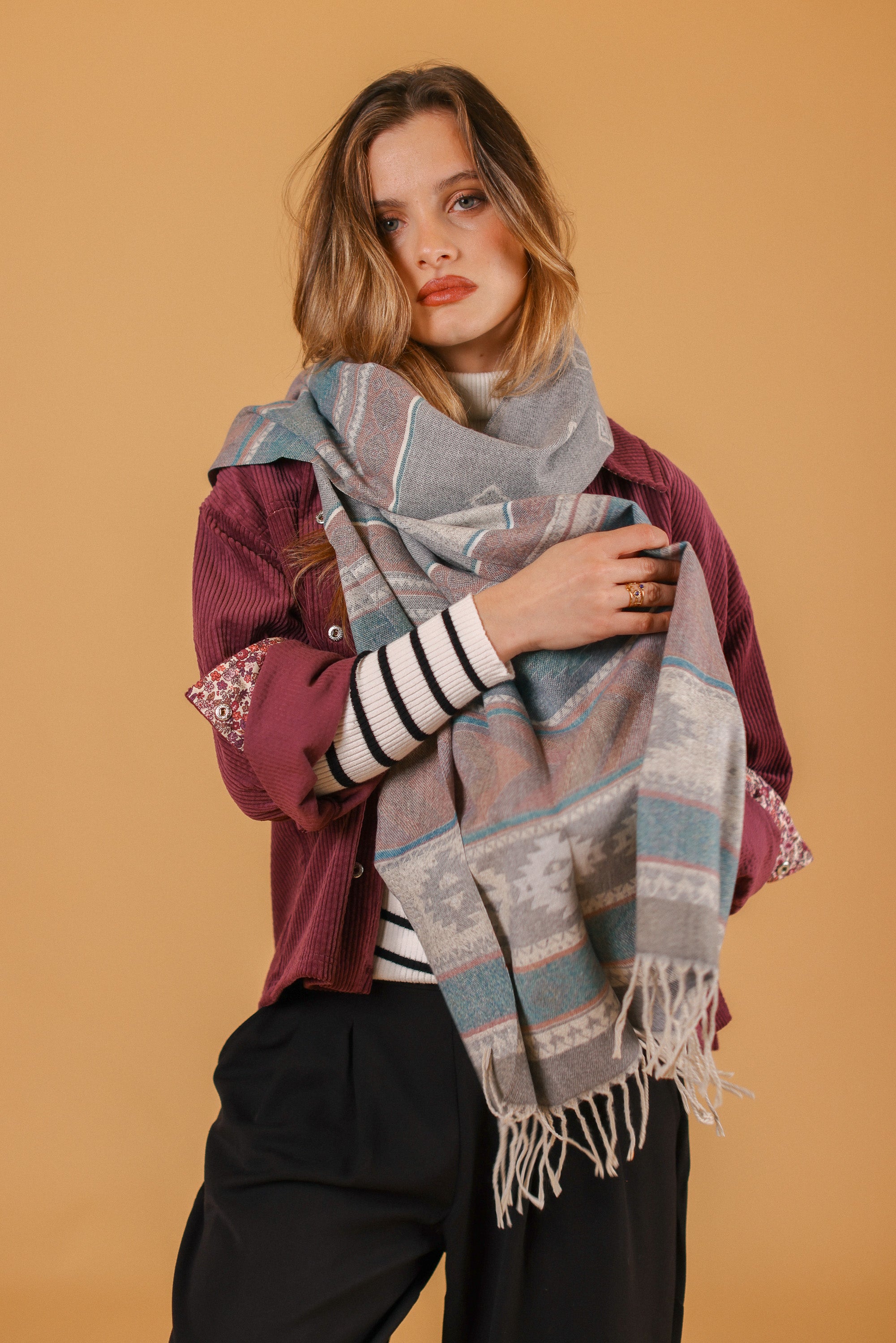 Scarf Zelia Petrol Purple