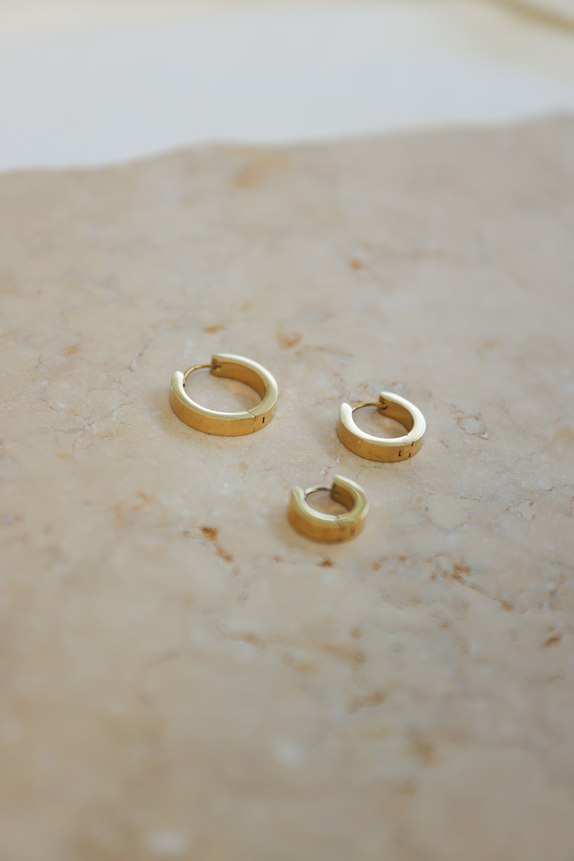 Earrings Hoops Family Gold