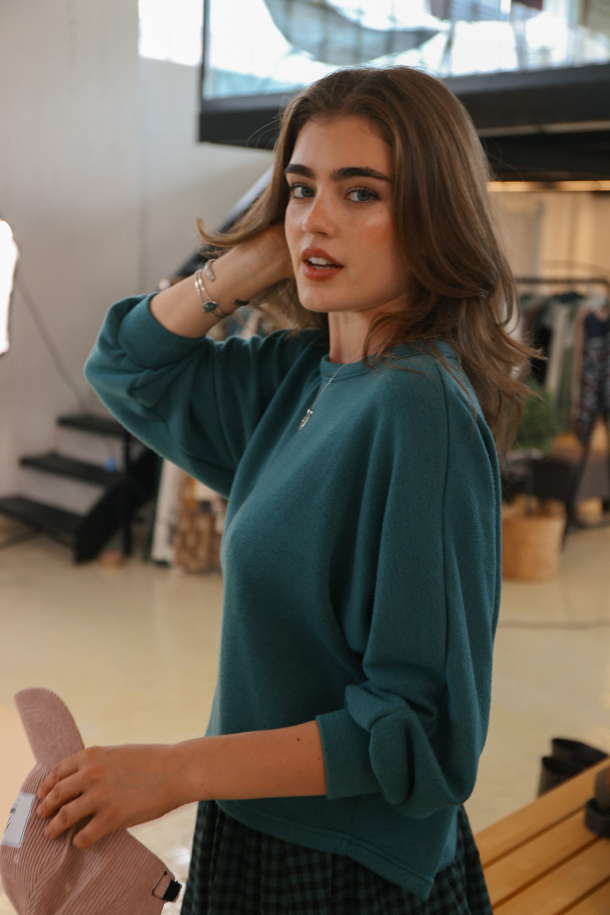 Sweater Idris Petrol