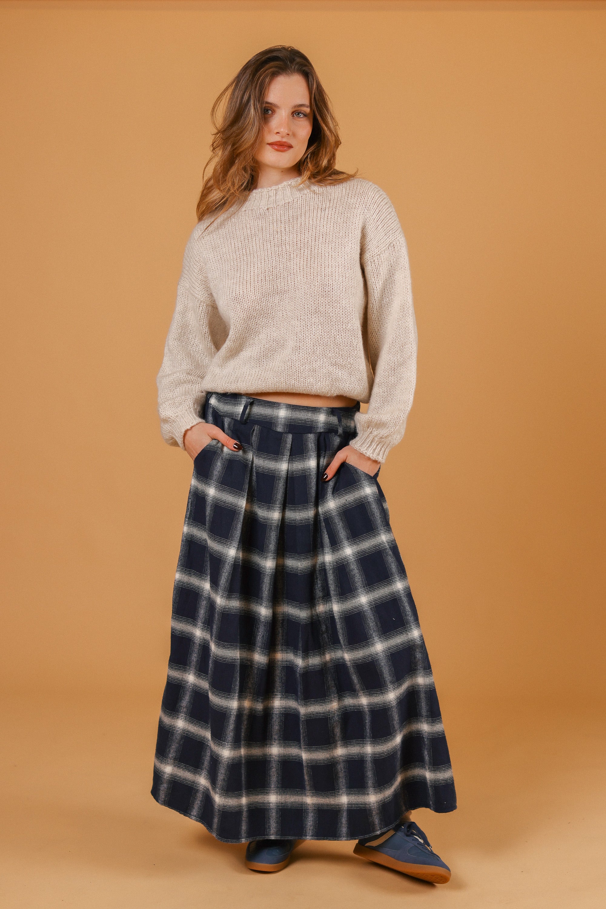 Skirt Miri Blue Plaid