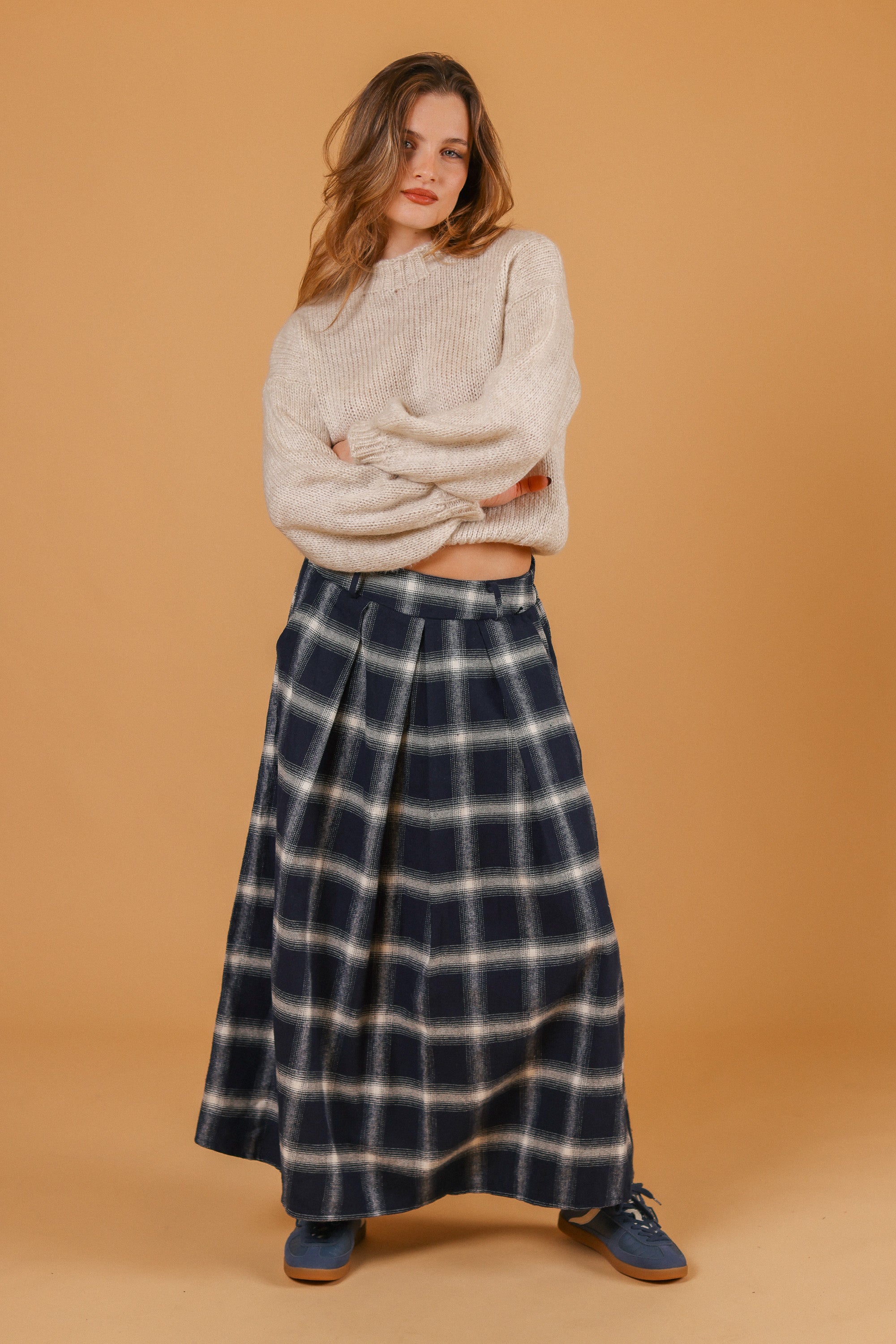 Skirt Miri Blue Plaid