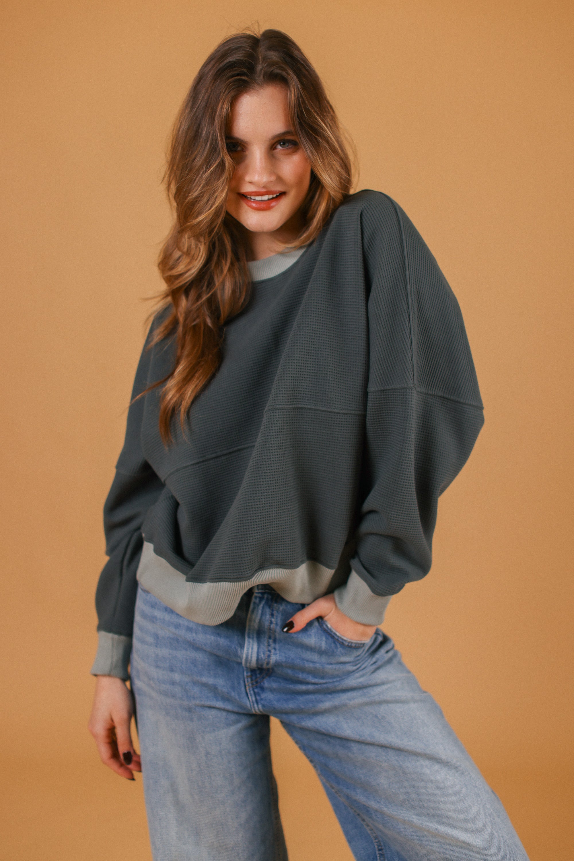 Sweater Aldina Dusky Teal