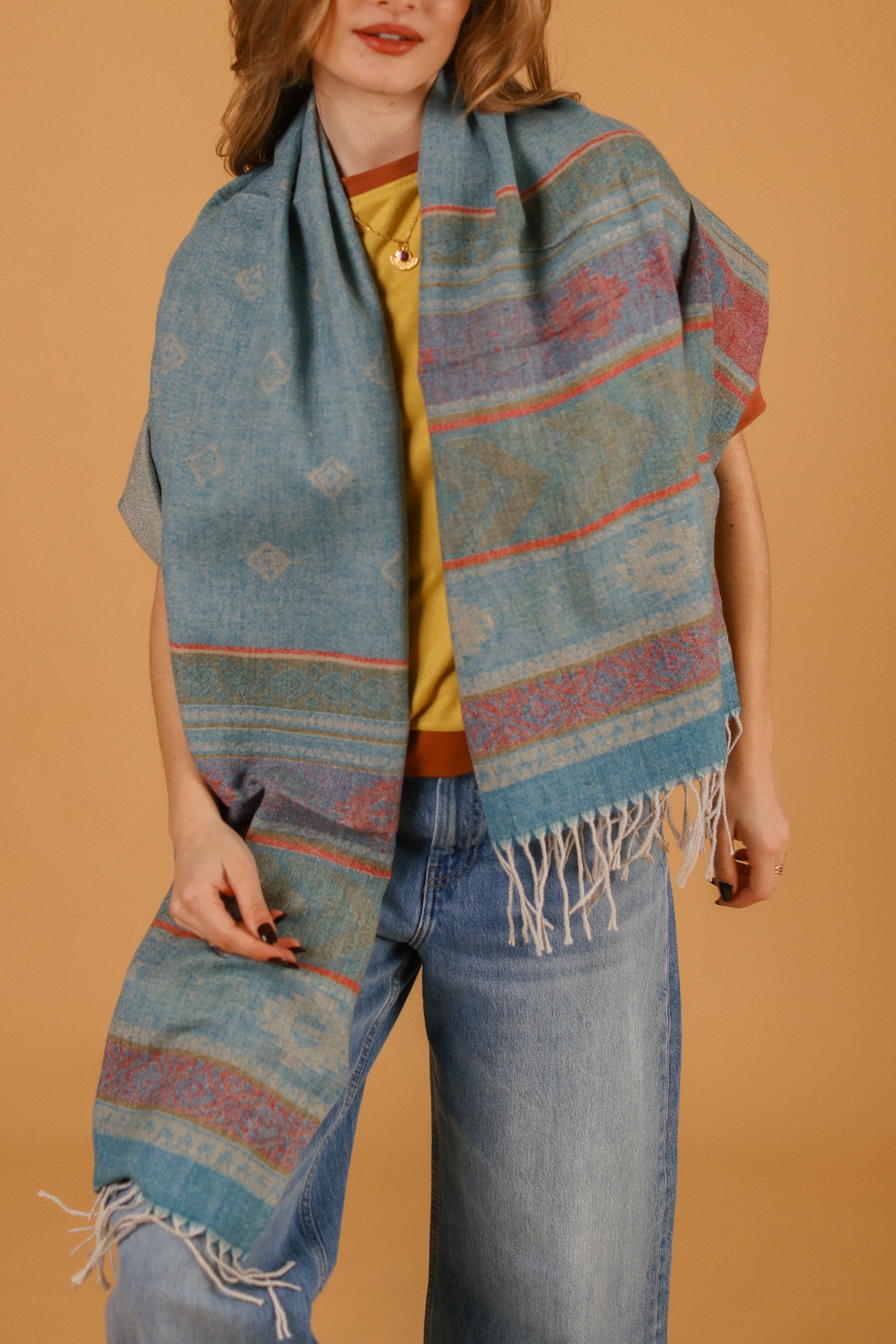 Scarf Zelia Petrol Red