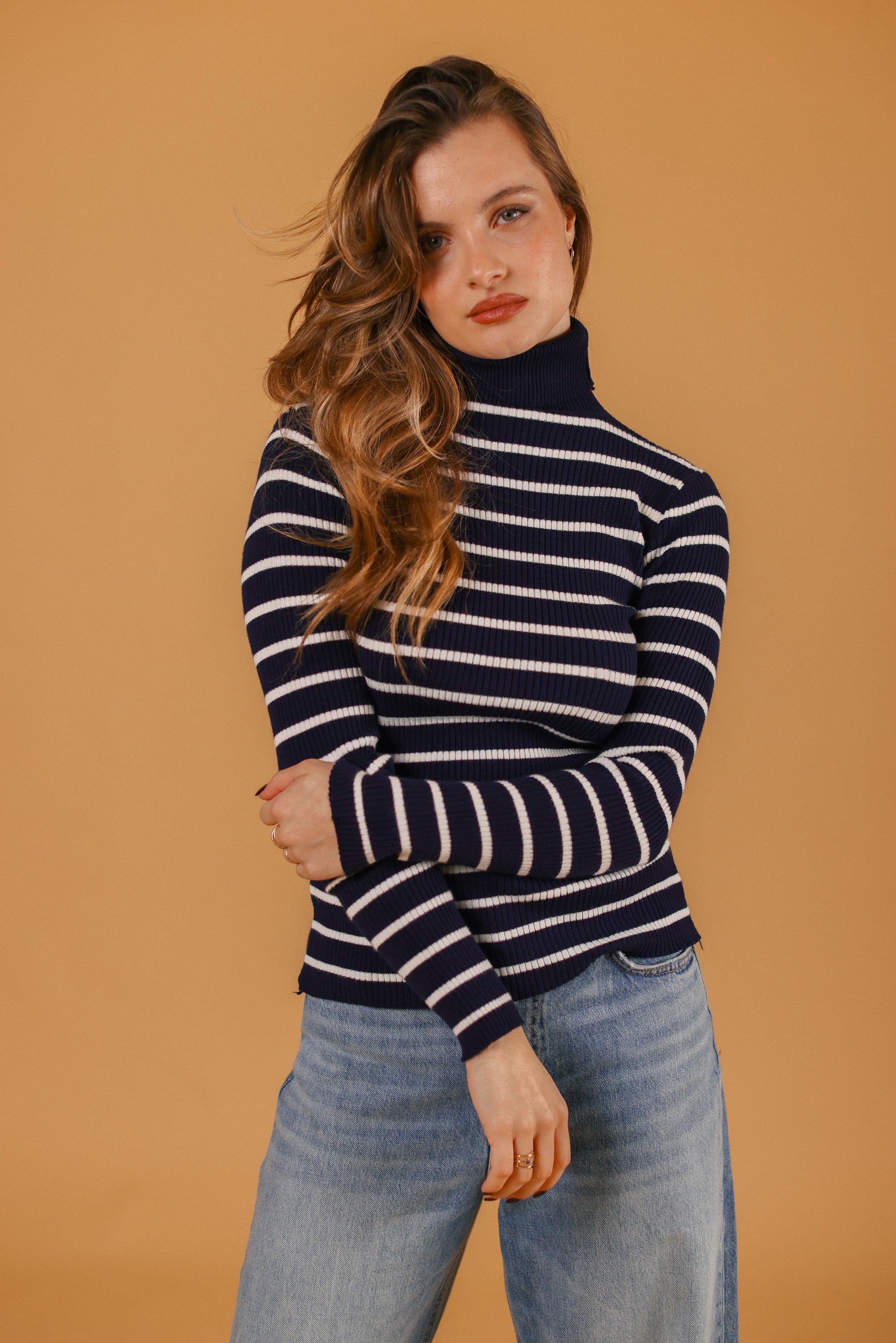 Knit Top Jesap Navy Stripes