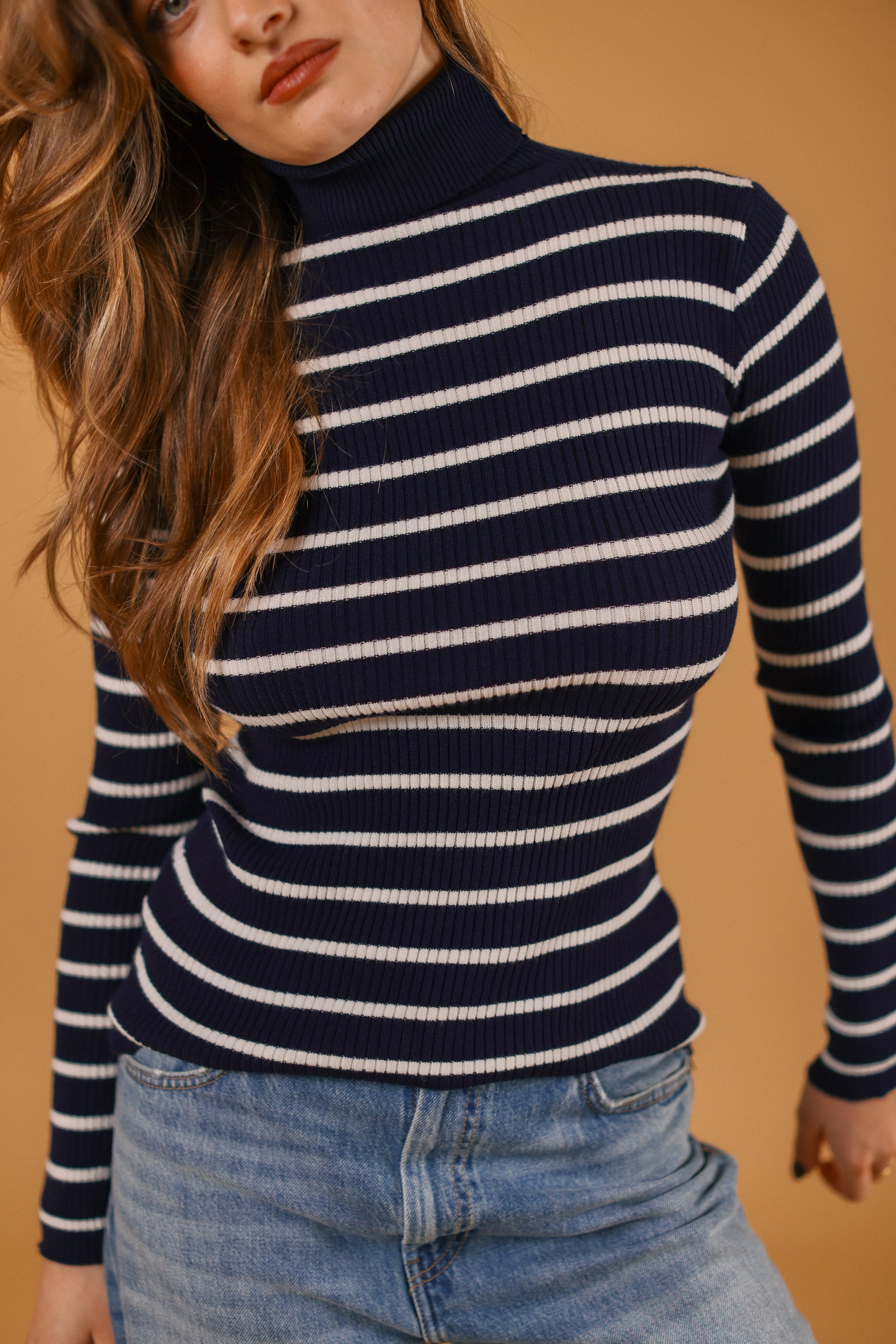 Knit Top Jesap Navy Stripes