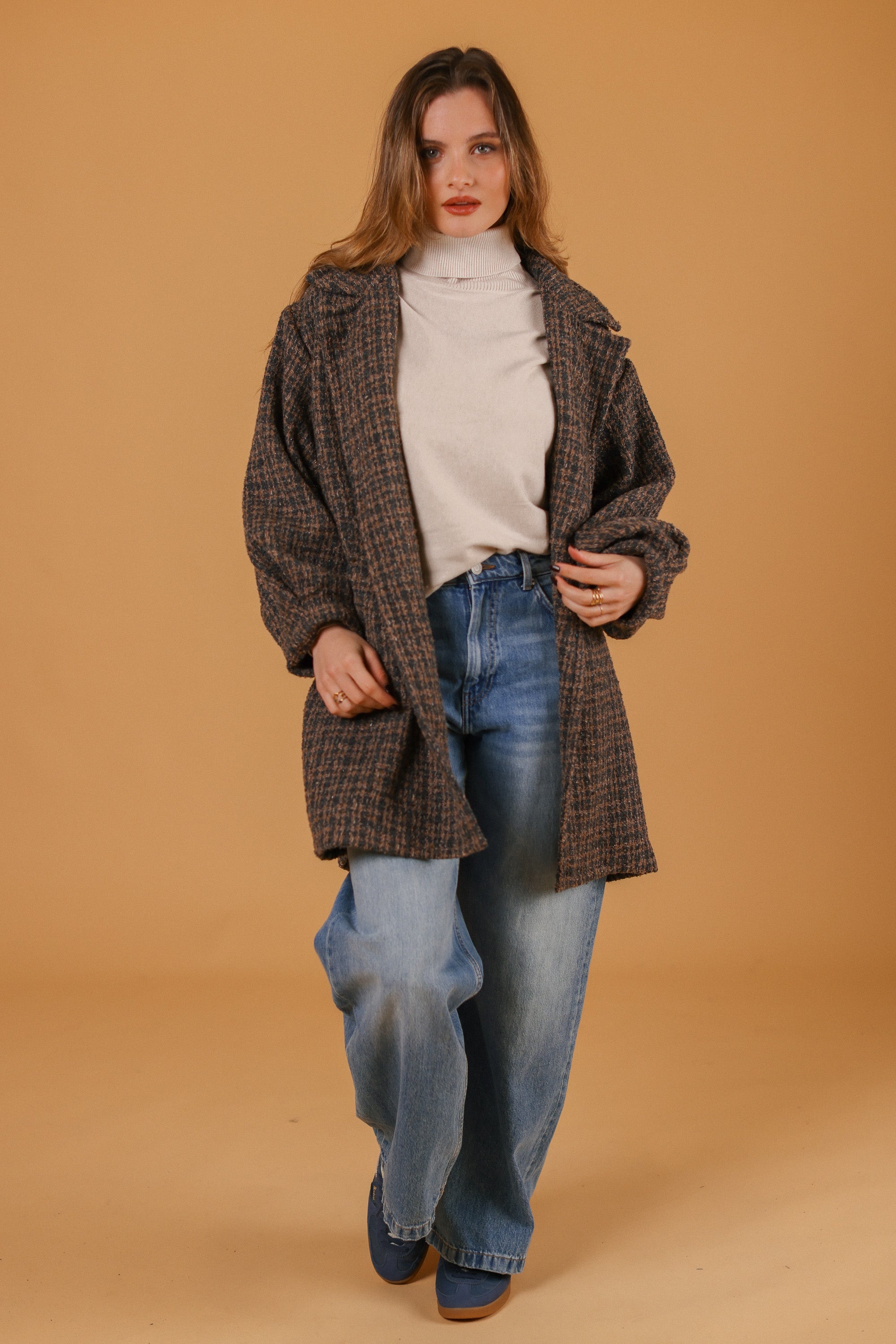 Coat Brinley Petrol-Brown