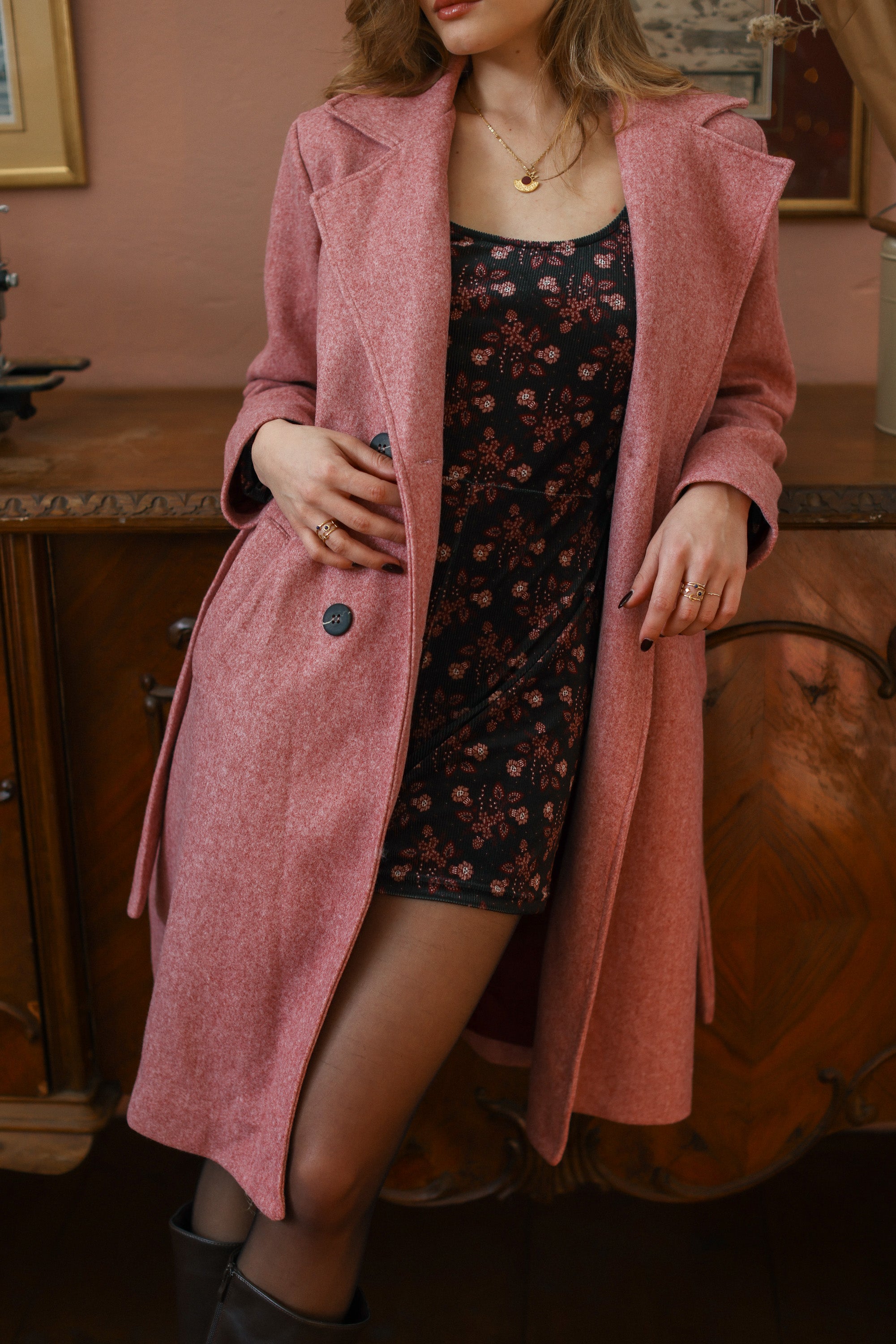 Coat Noor Pink