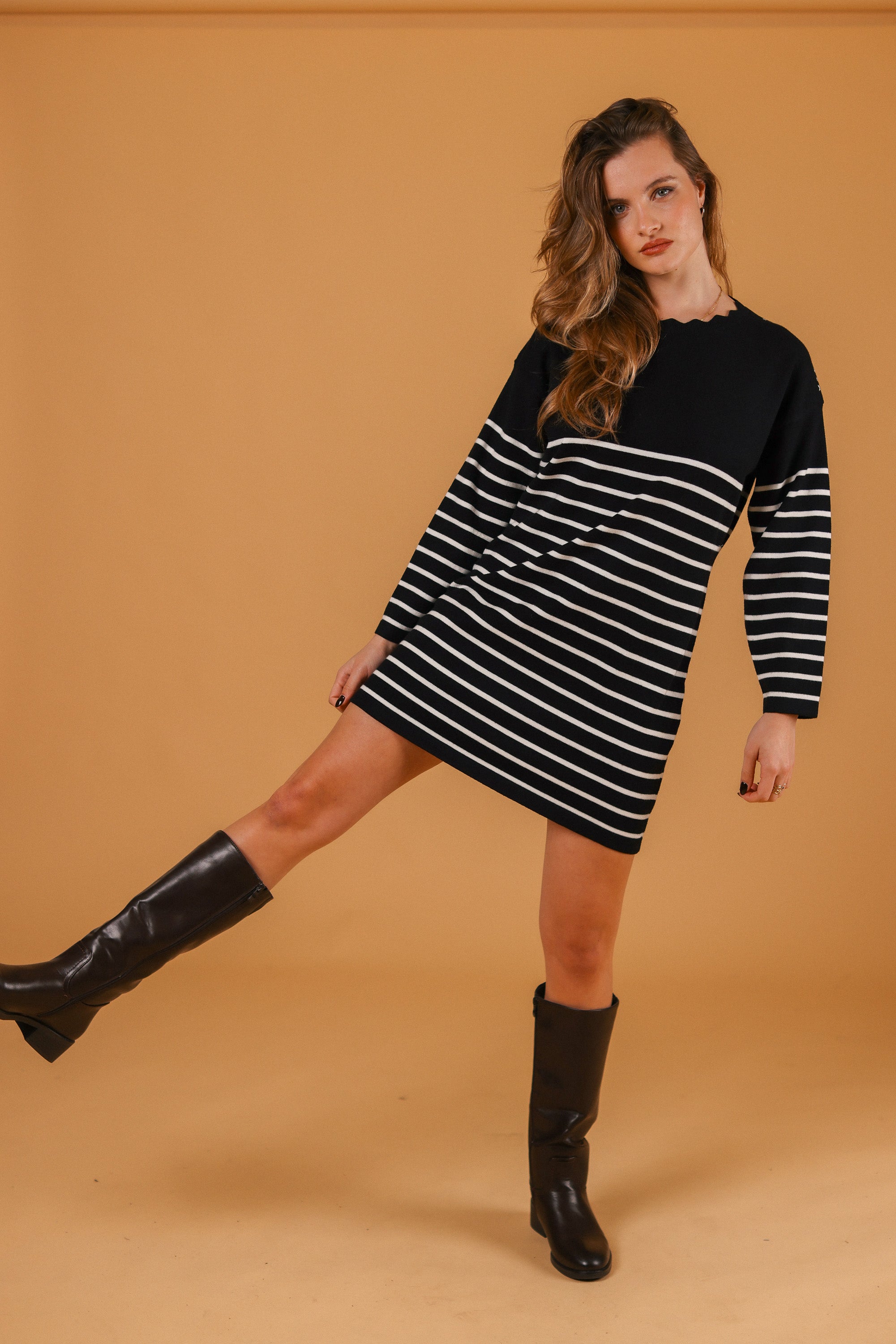 Dress Claude Stripes Black
