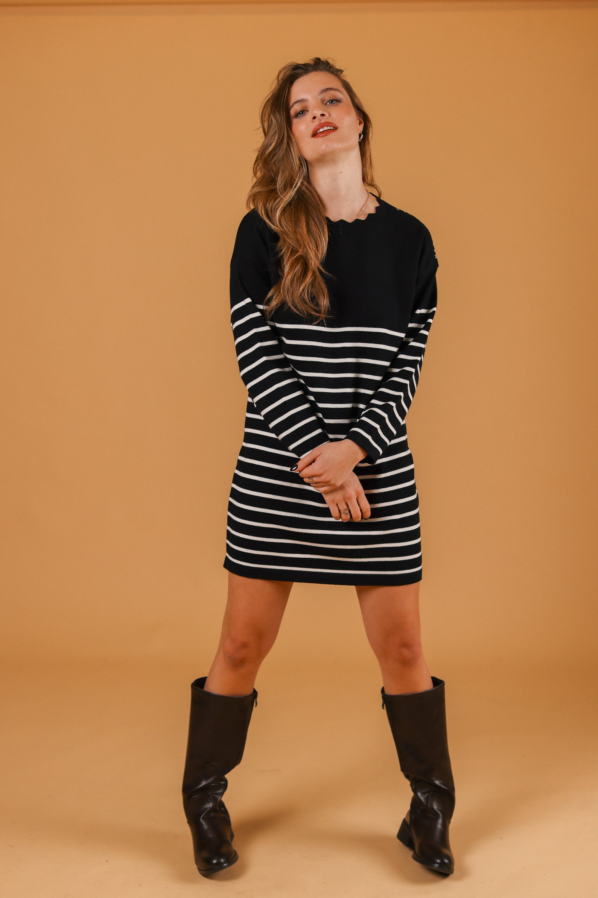 Dress Claude Stripes Black