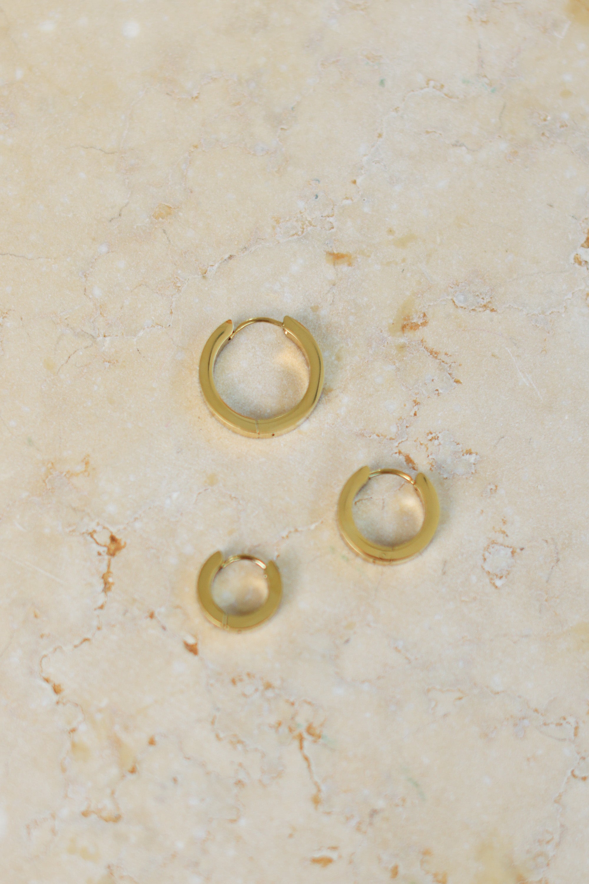 Earrings Hoops Family Gold