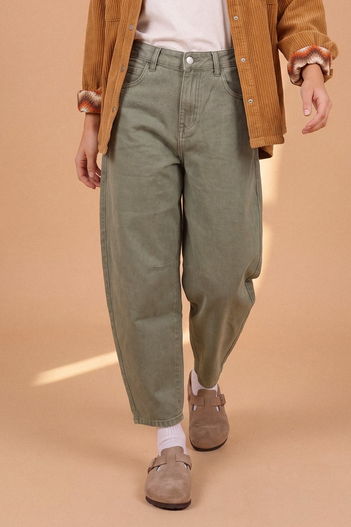 Trousers Delphine Stonewashed Khaki