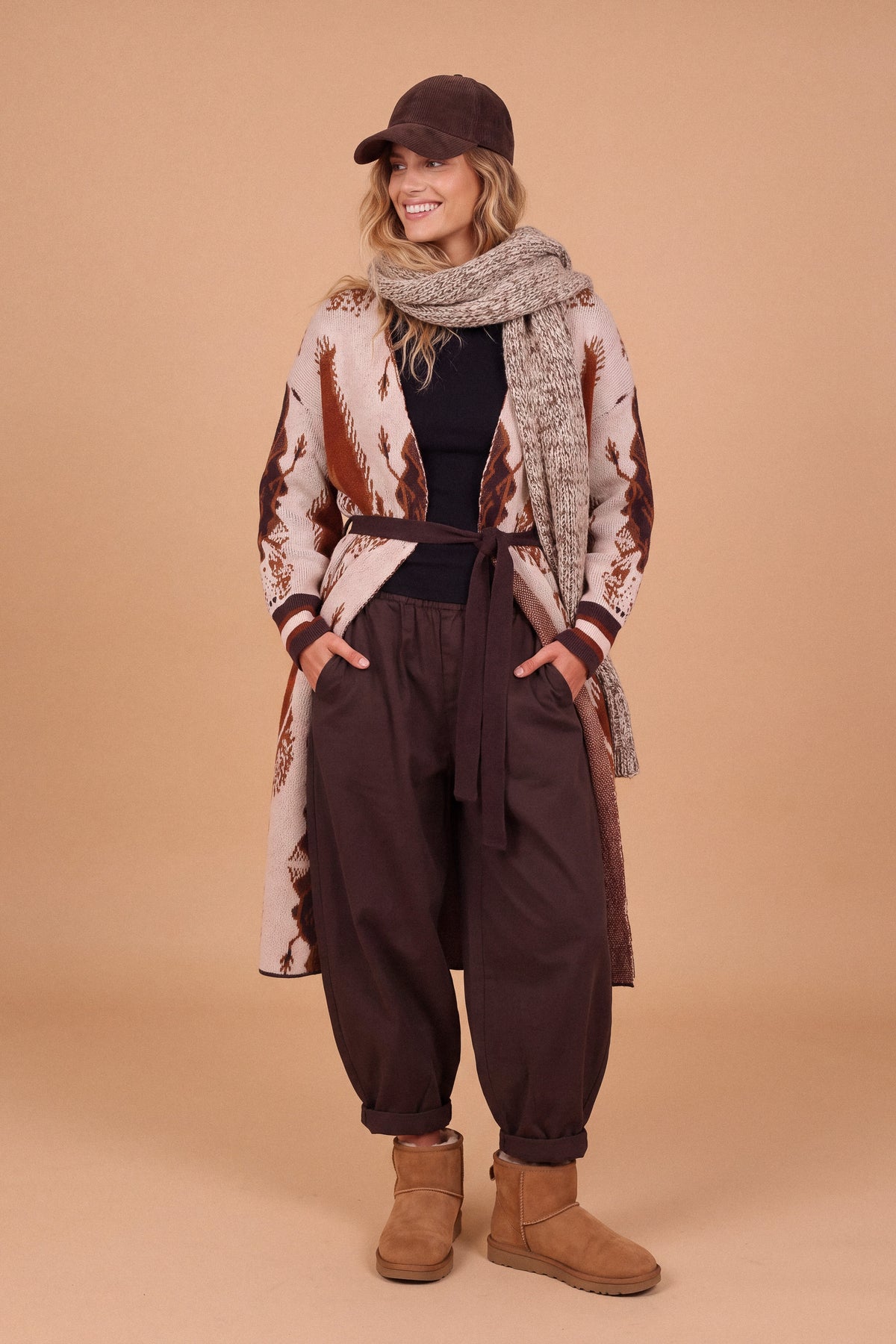 Cardigan Lucille Brown