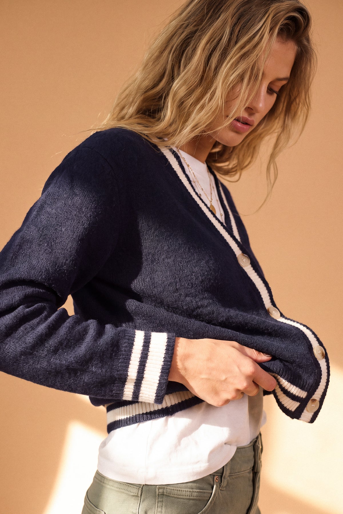 Knitted Cardigan Auri Blue