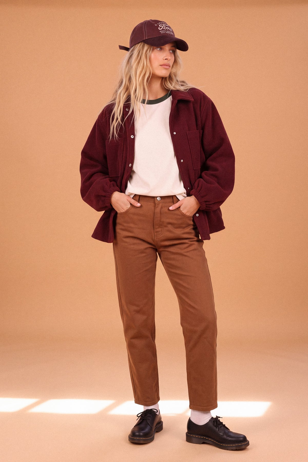 Jacket Kimi Burgundy Herringbone