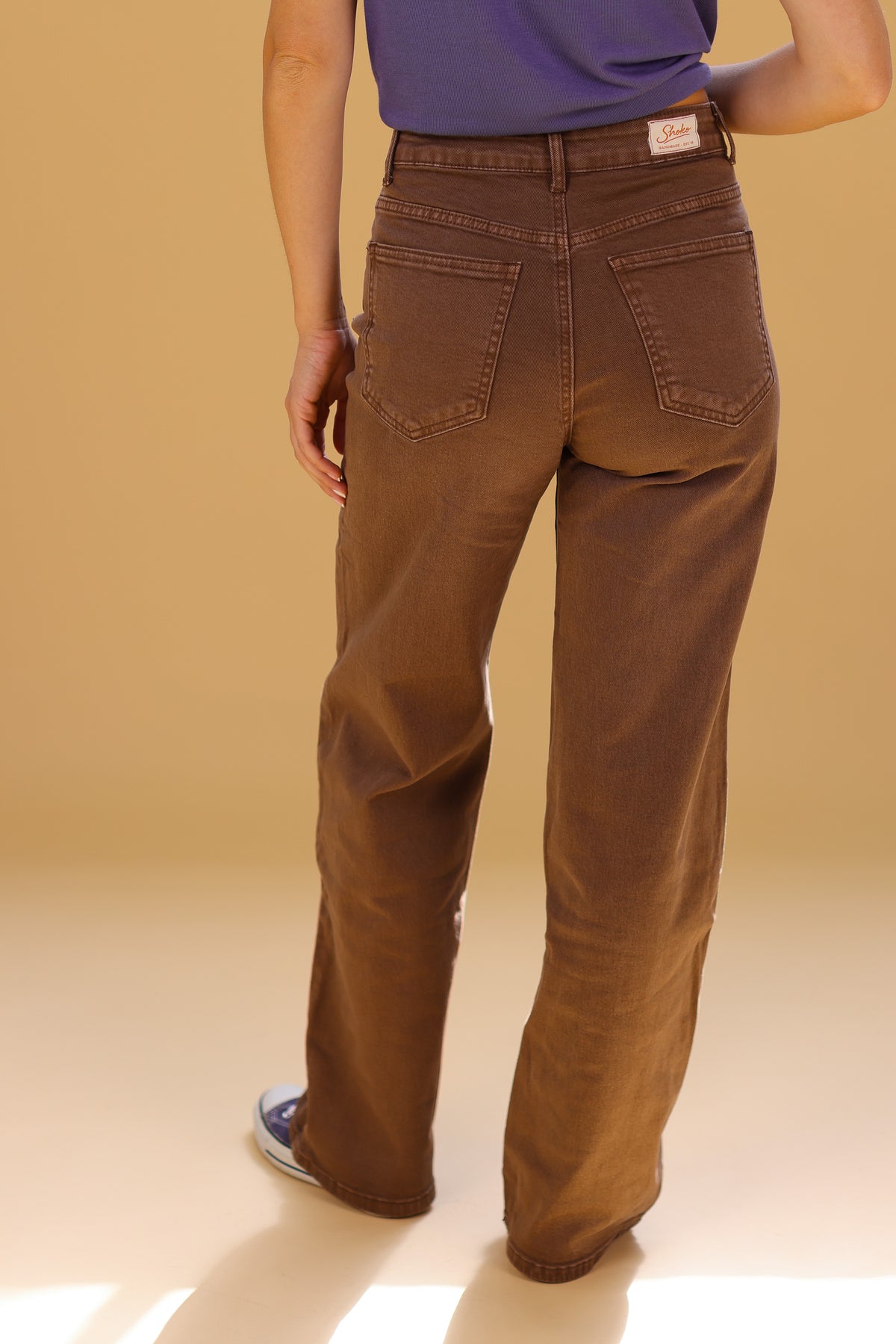 Trousers Ben Stonewashed Brown
