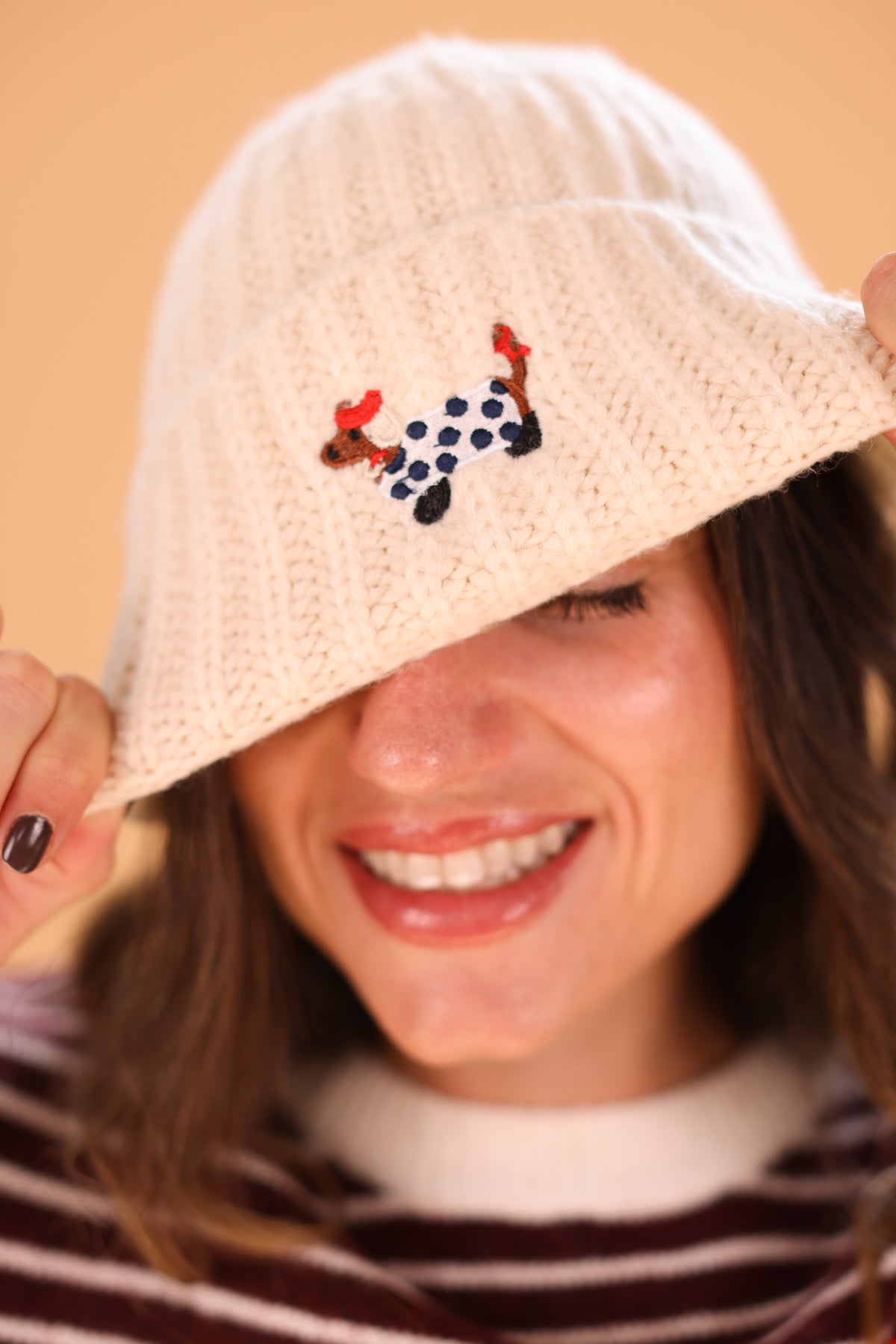 Beanie Poggo Cream