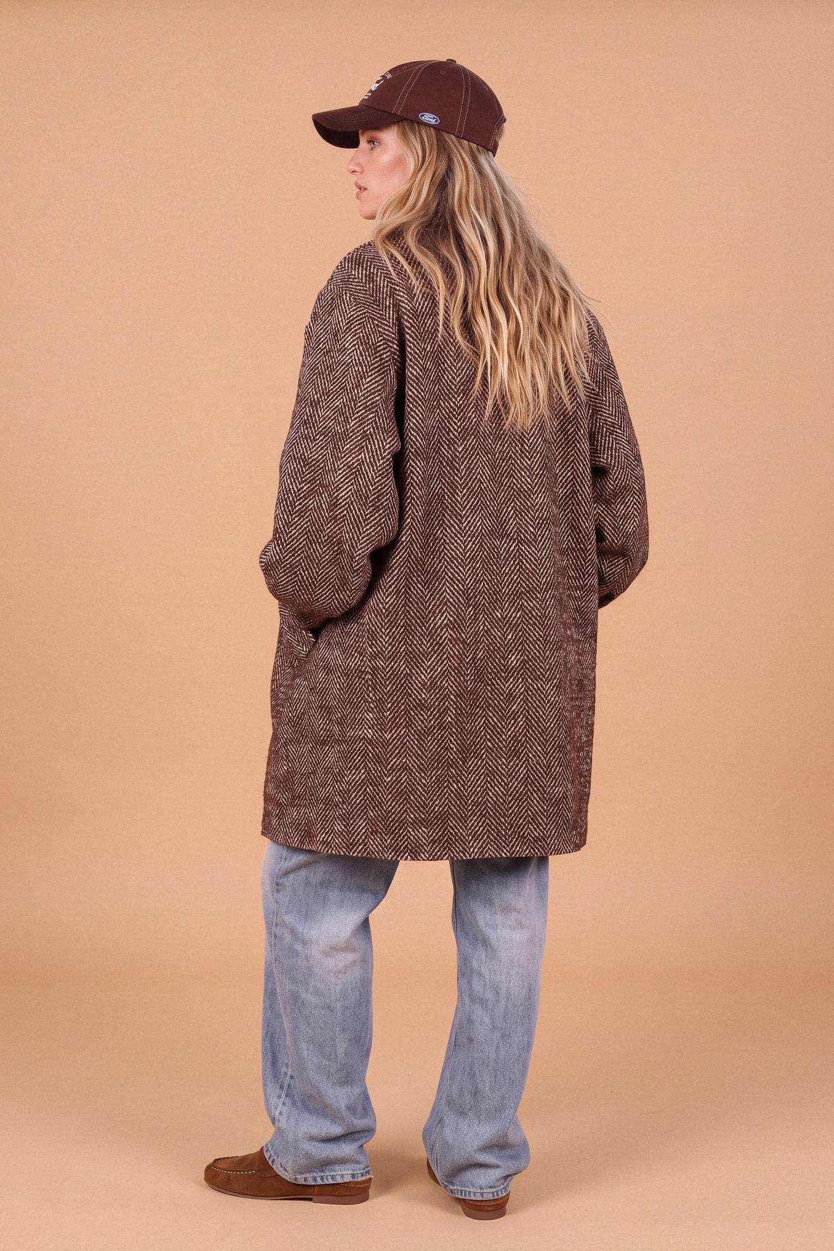 Coat Brinley Brown Heringbone