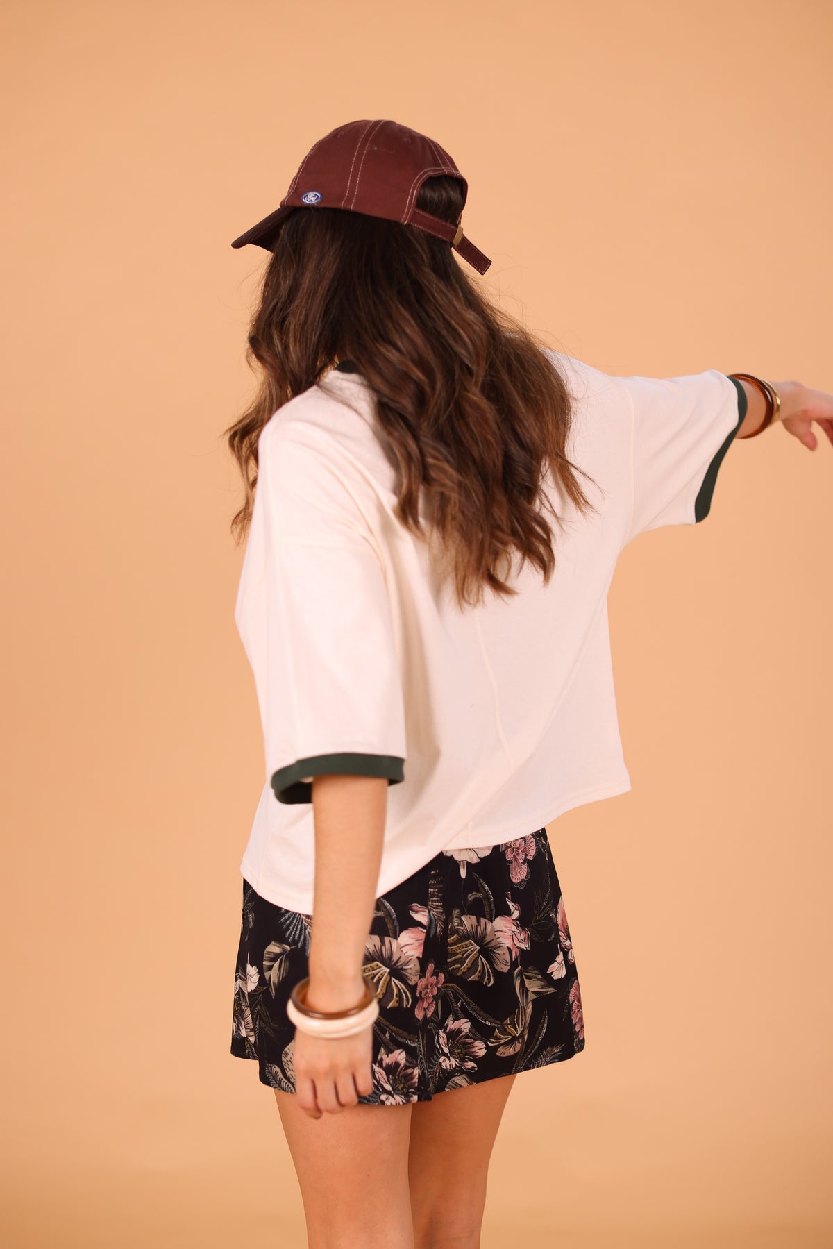 Top Jada Cream Green