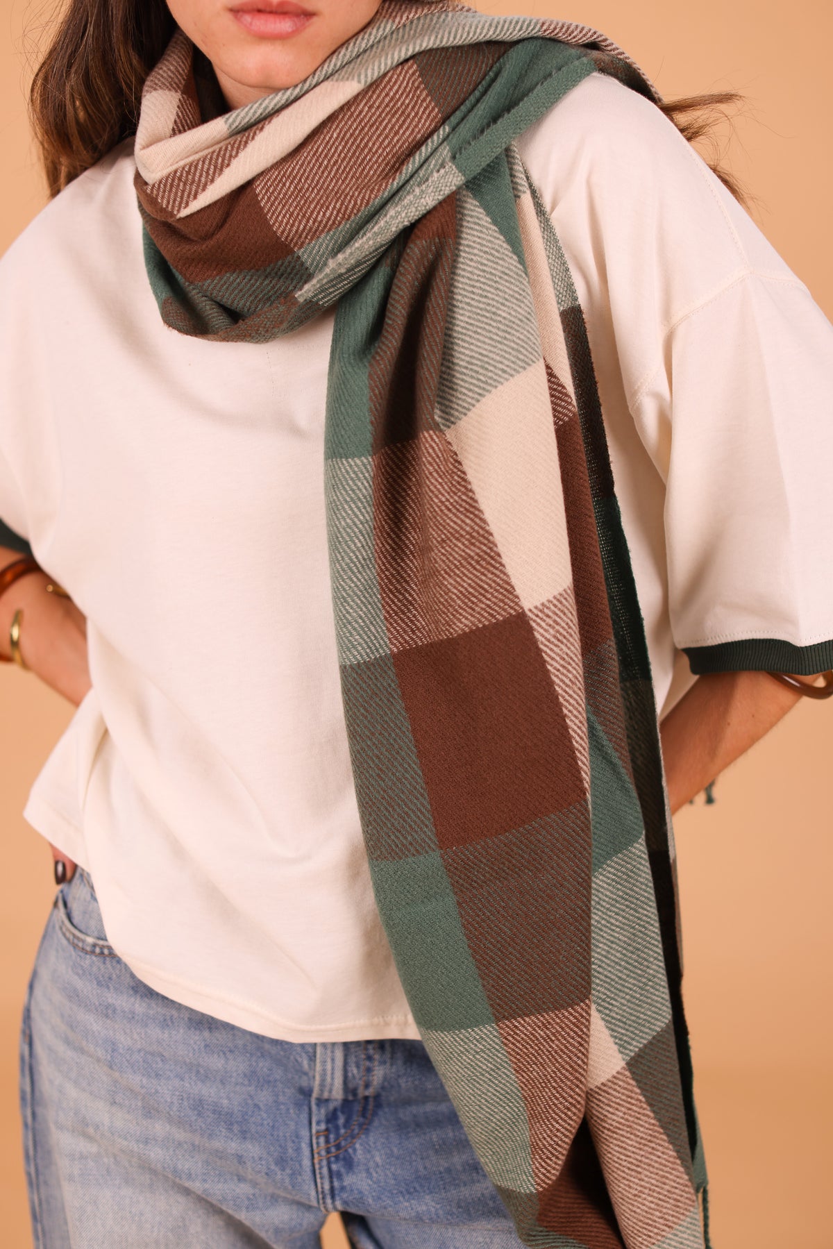 Scarf Leina Brown & Green