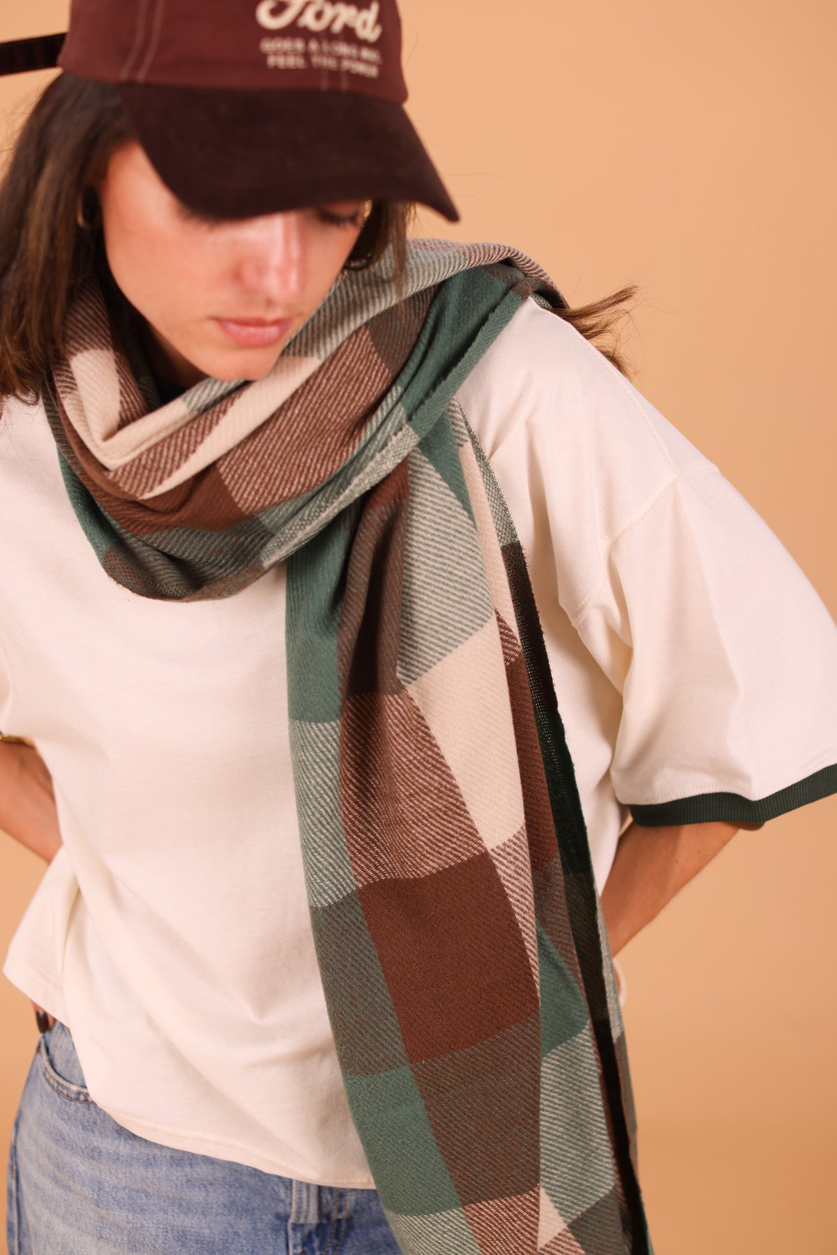 Scarf Leina Brown & Green