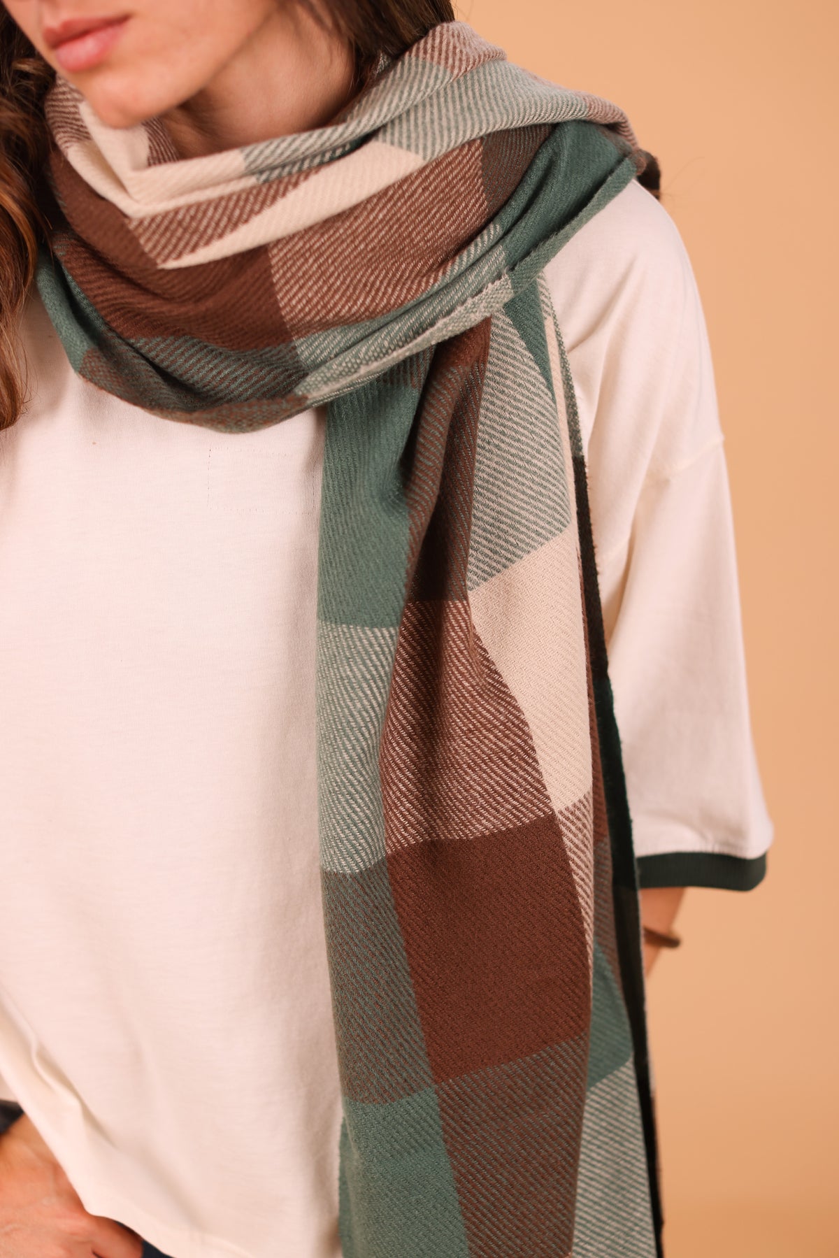 Scarf Leina Brown & Green