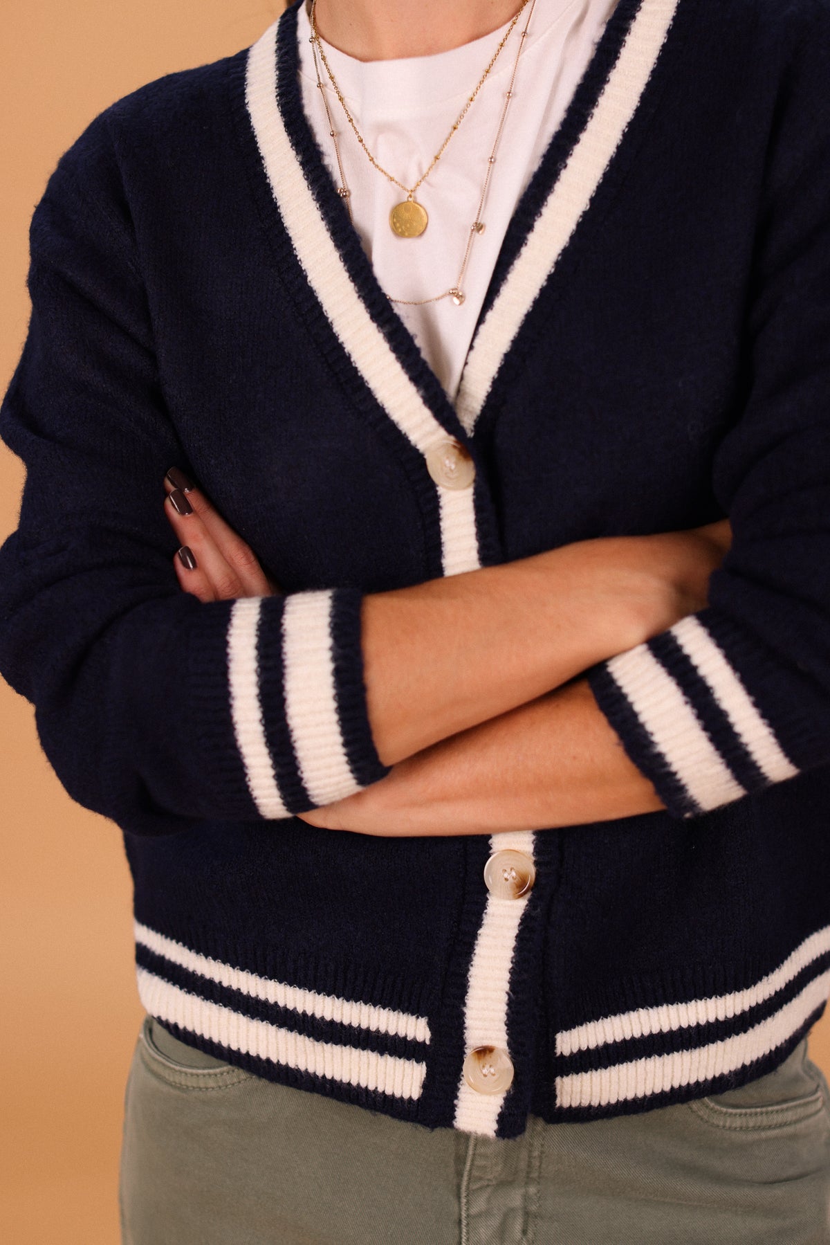 Knitted Cardigan Auri Blue