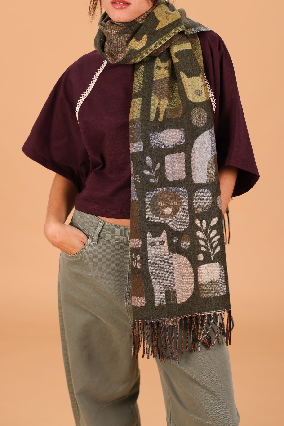 Scarf Mino Olive