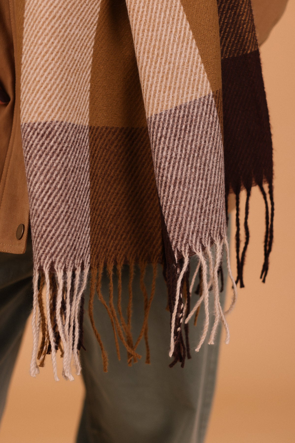 Scarf Leina Beige & Brown