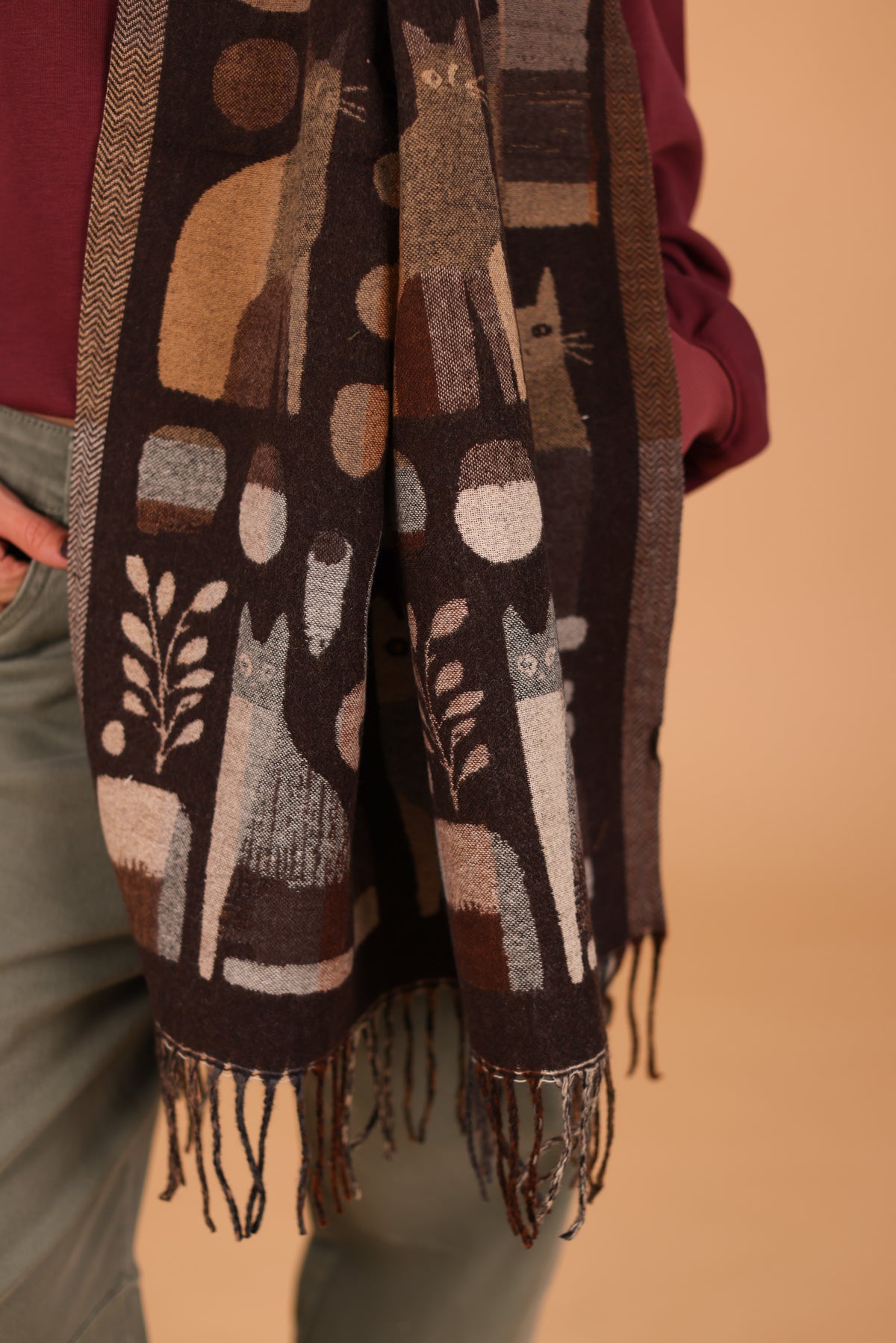 Scarf Mino Brown
