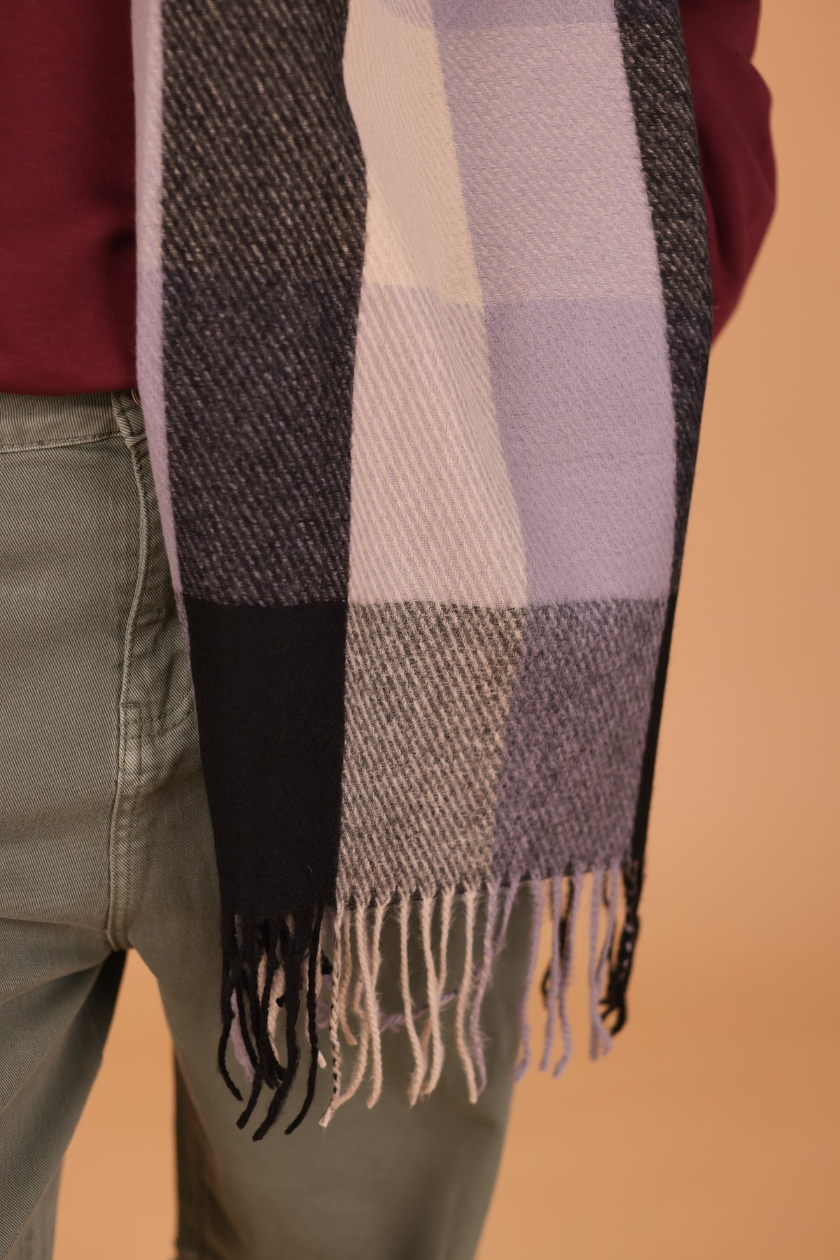 Scarf Leina Grey & Black