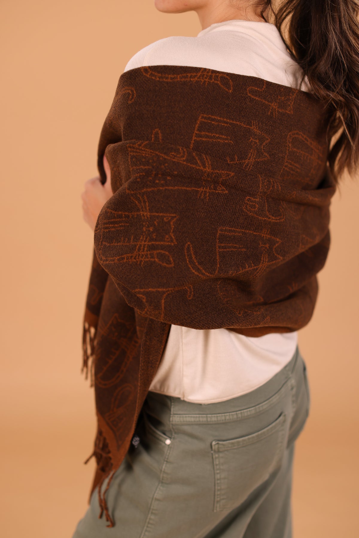 Scarf Nori Brown