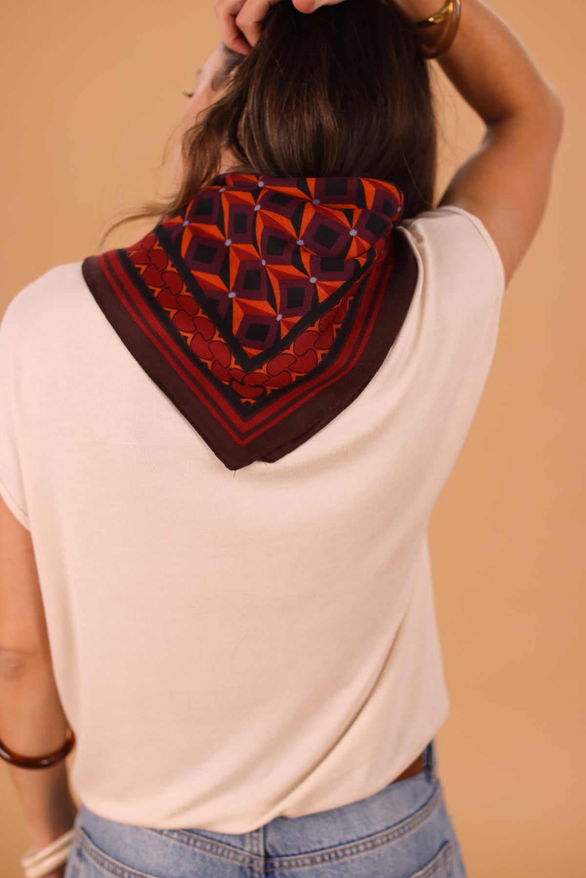 Scarf Vale Red Geometric