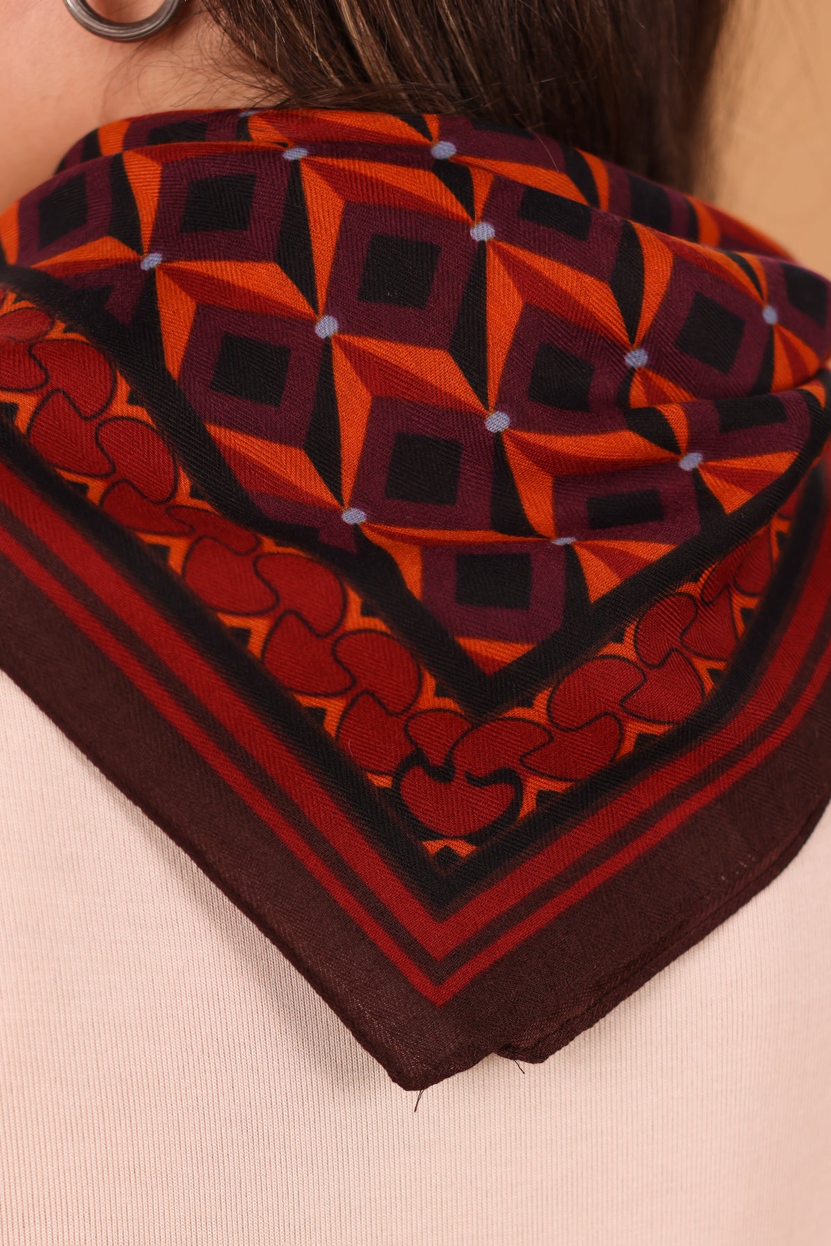 Scarf Vale Red Geometric