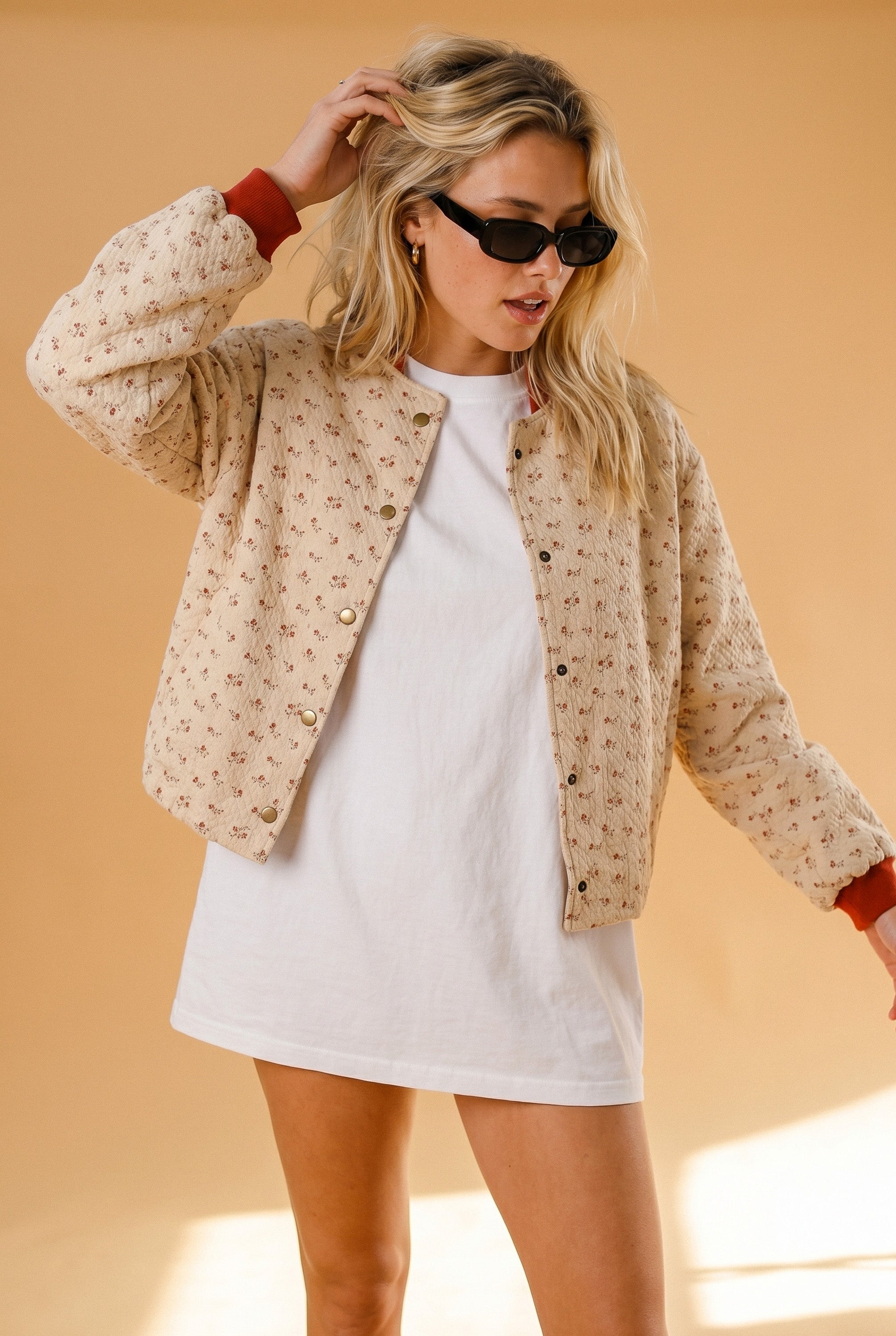 Bomber Jacket Lotta Cream Blossoms