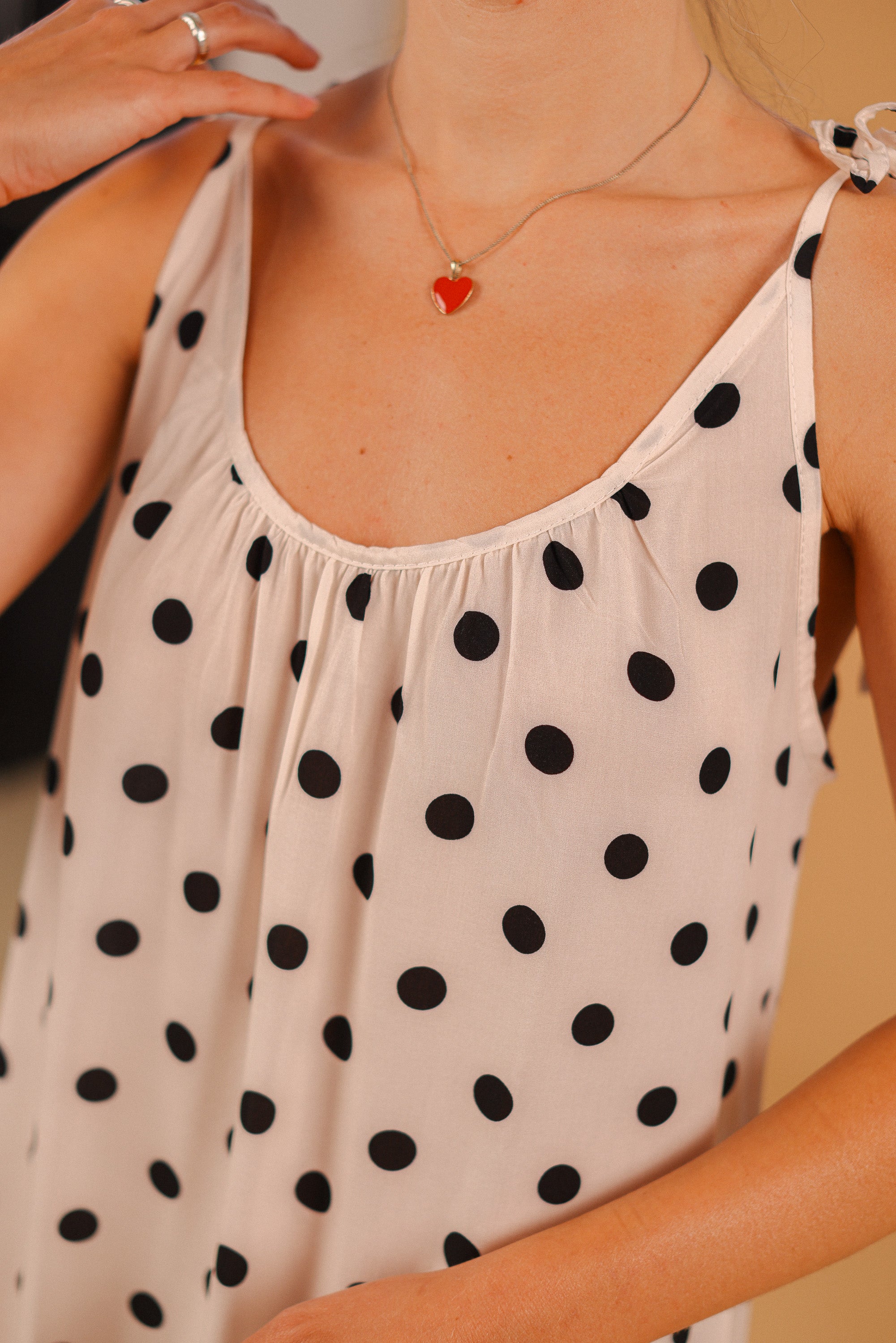 Dress Claudette Cream Polka