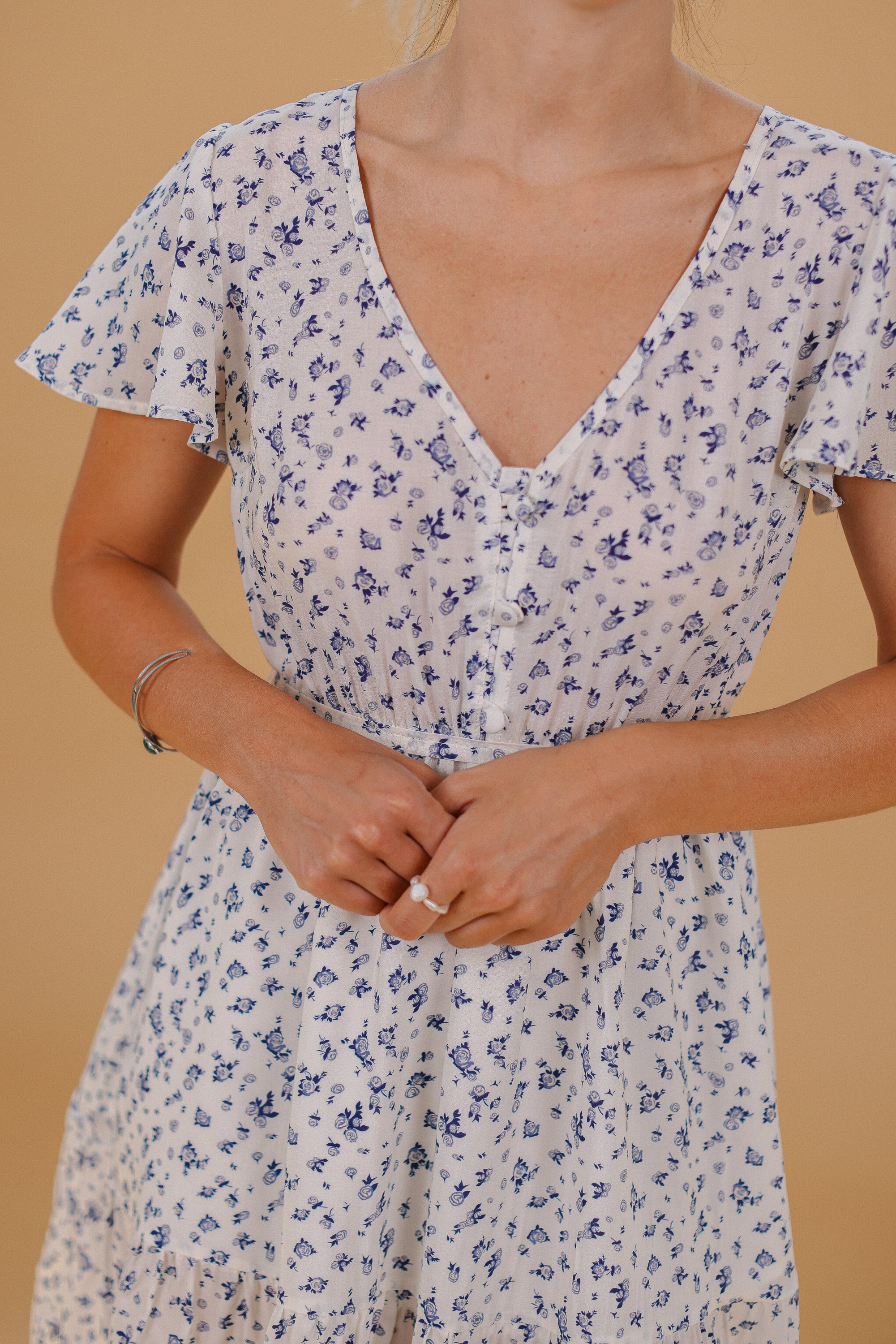 Dress Miran Blue Roses