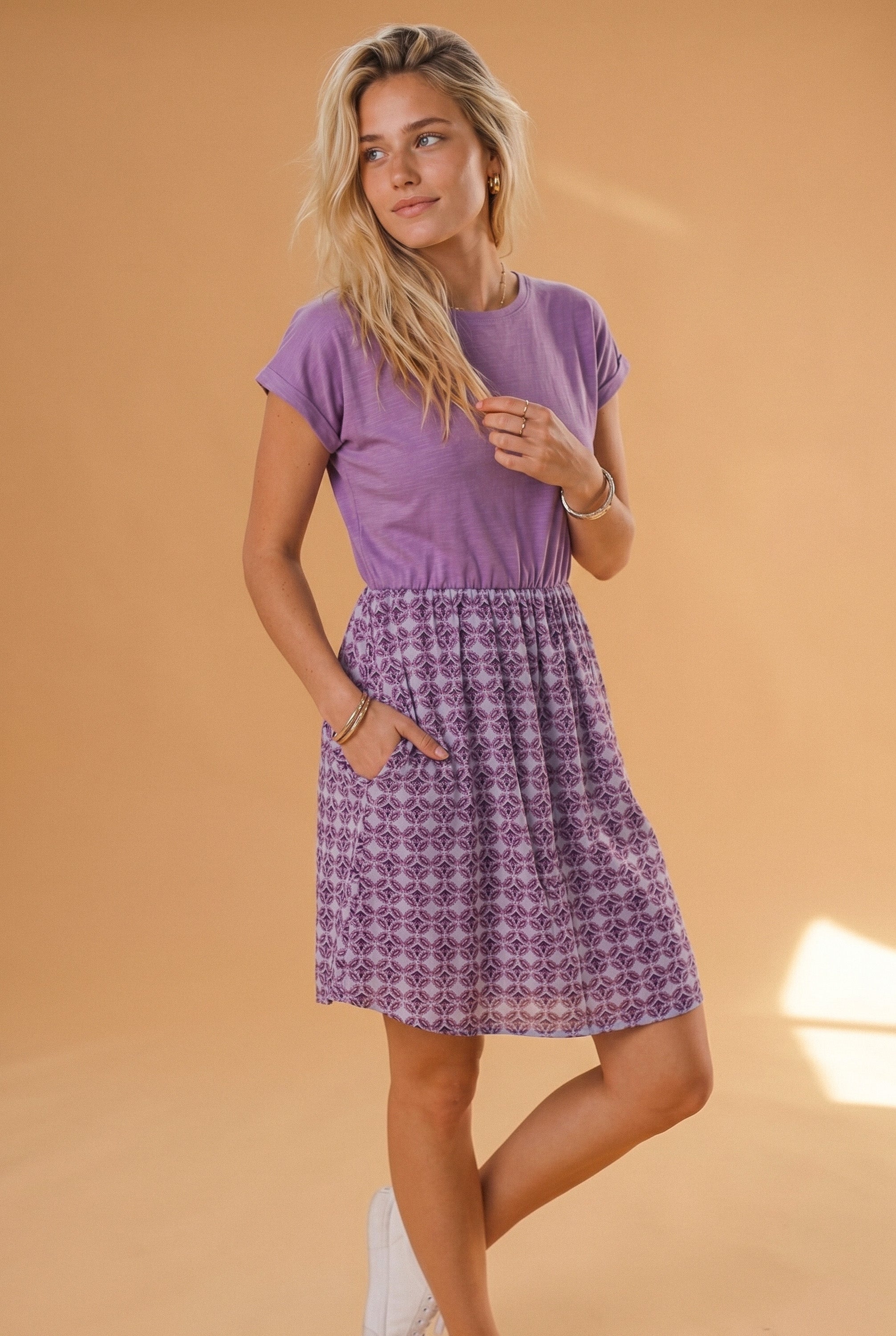Dress Annie Lilac Tiles