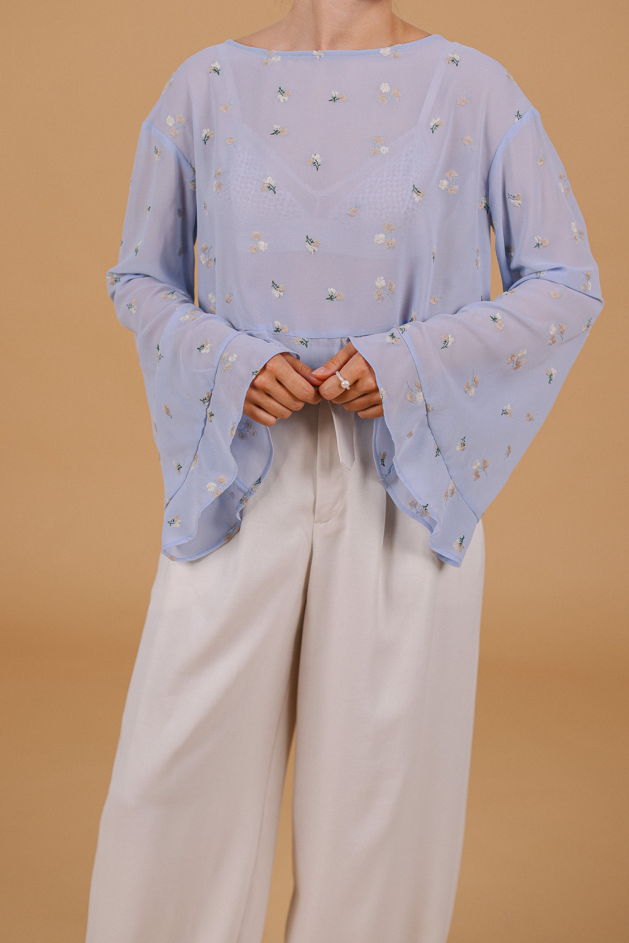 Top Melia Dusty Blue