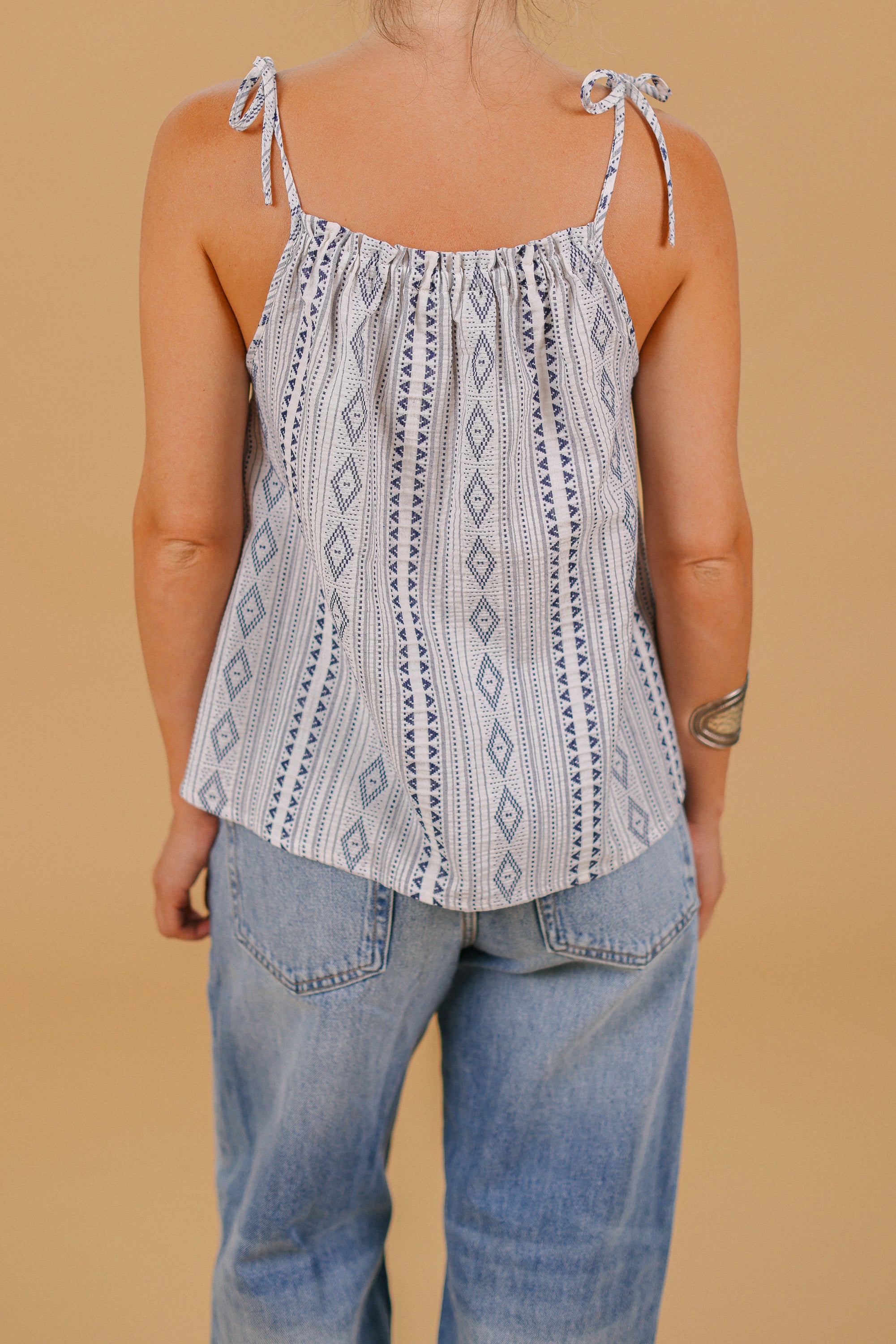 Top Calypso Geometric Stripes