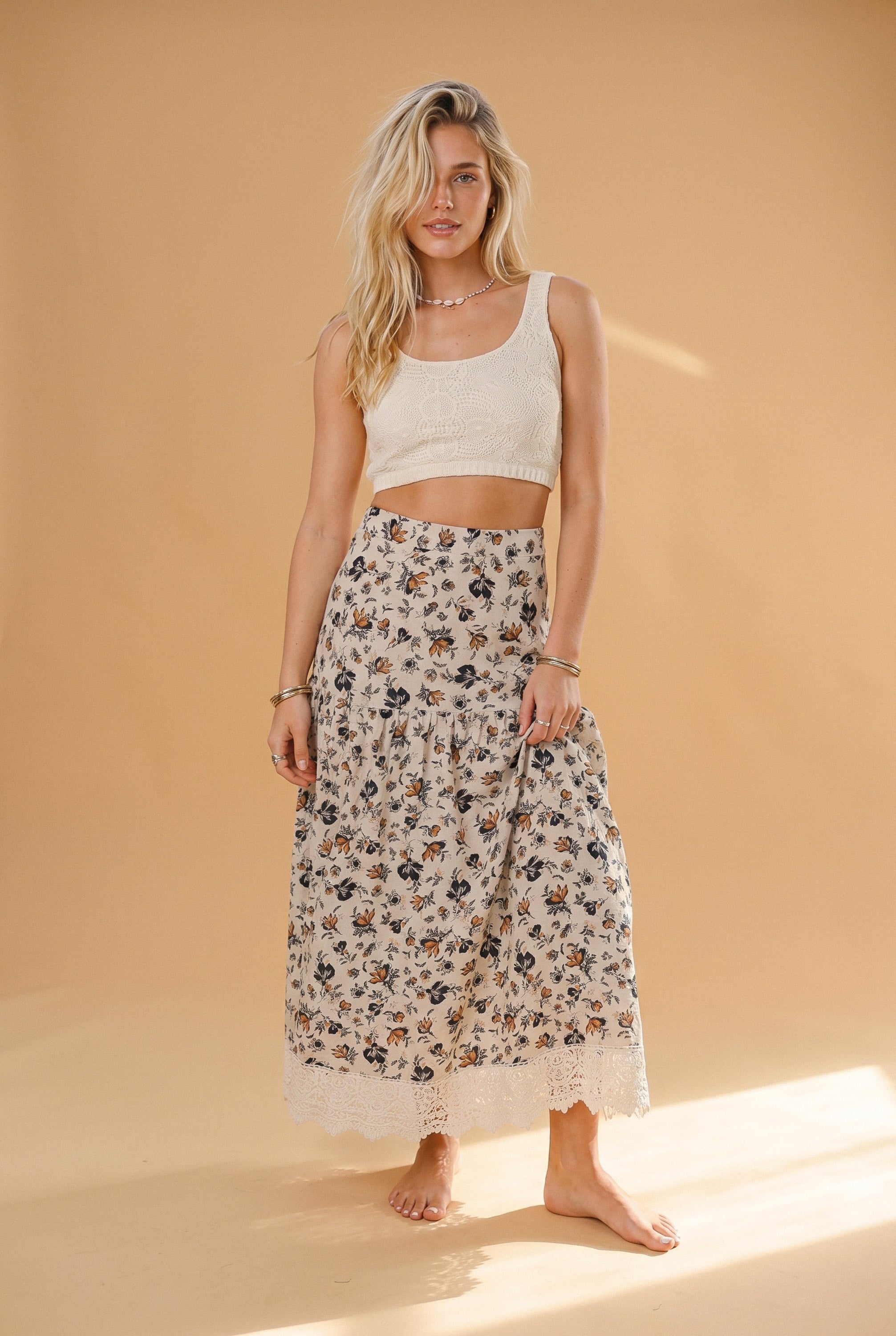Skirt Celina Vintage Flowers