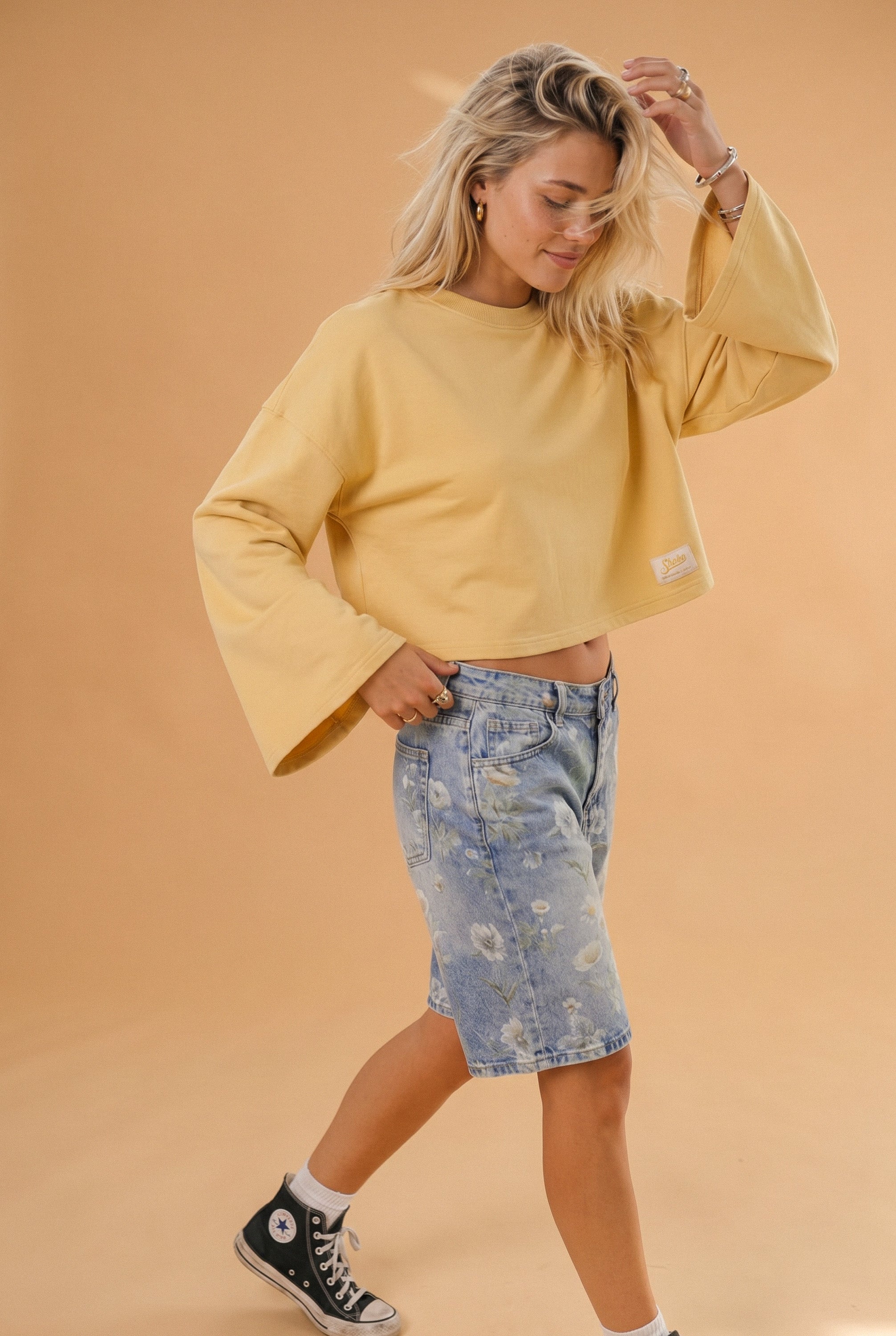 Shorts Wildflowers Denim