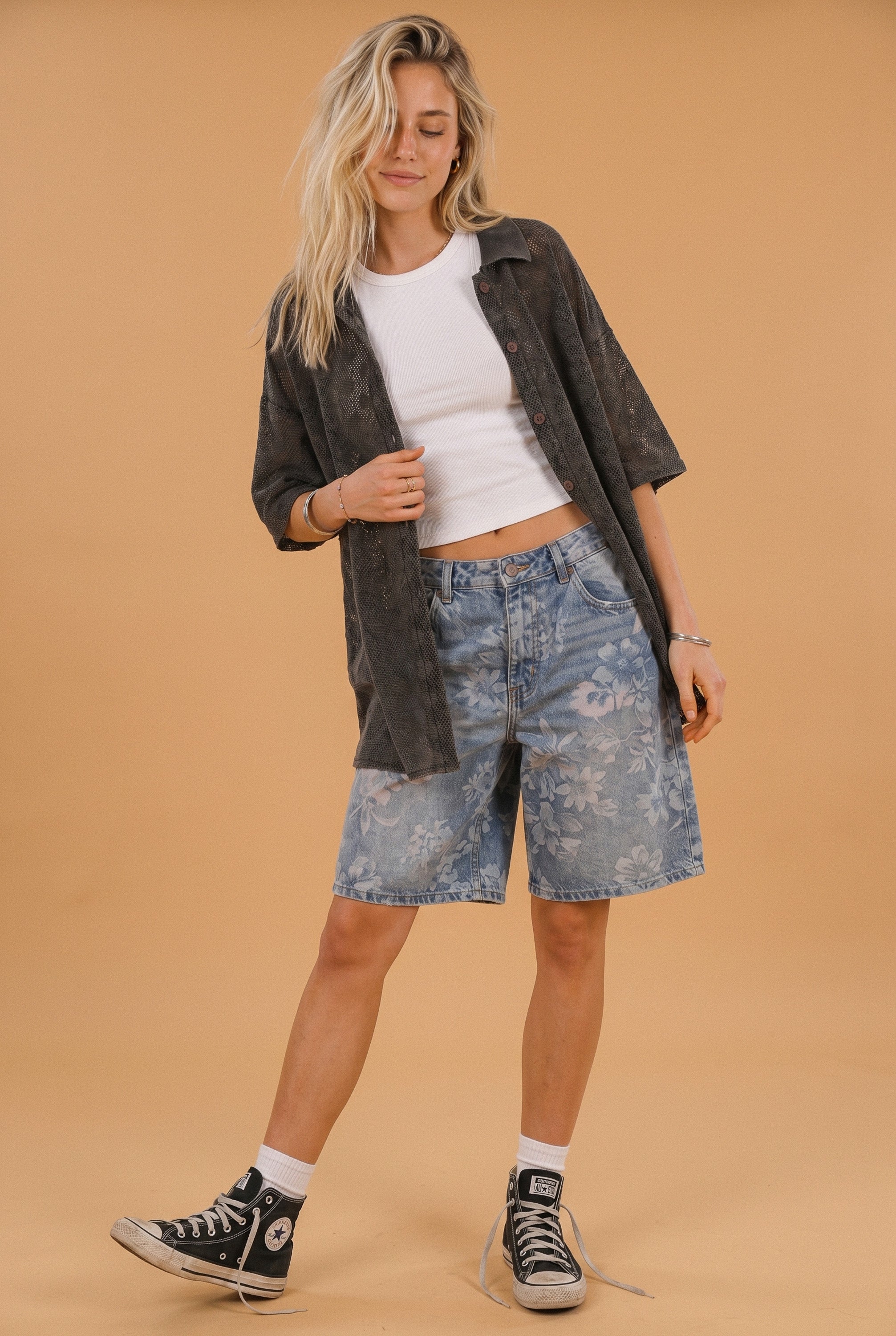 Shorts Wildflowers Denim