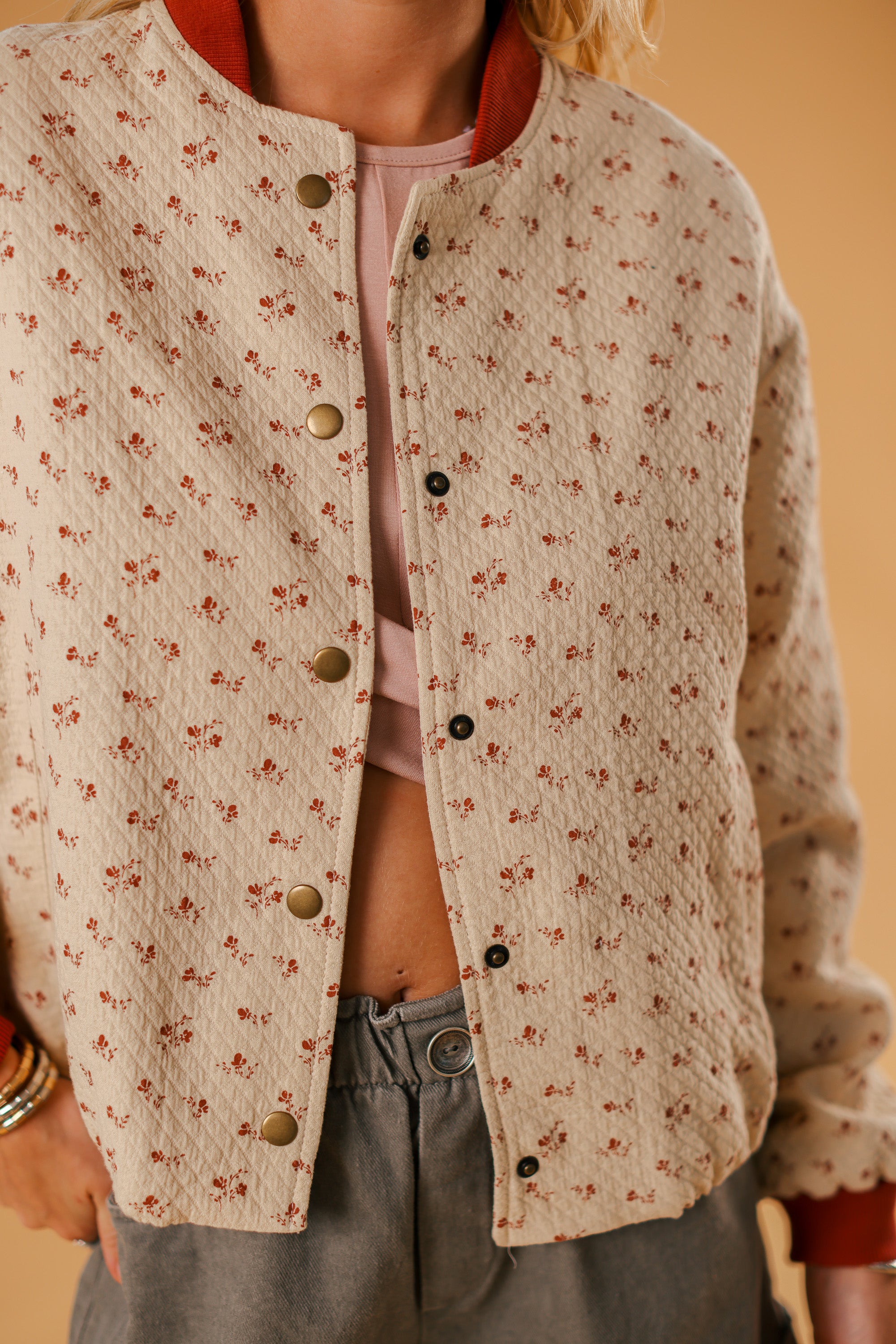 Bomber Jacket Lotta Cream Blossoms