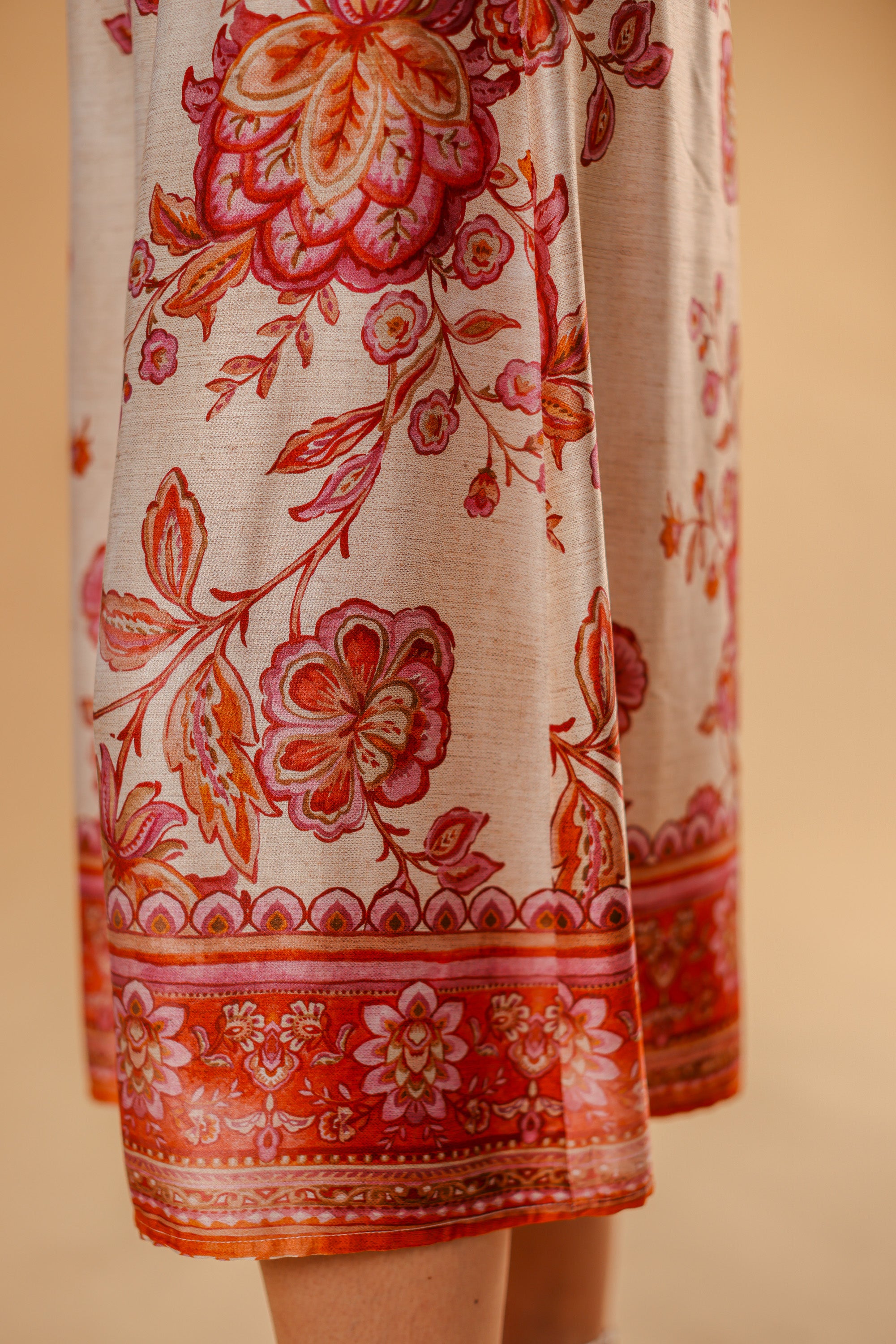 Jupe Culotte Jessie Rouge Flowers